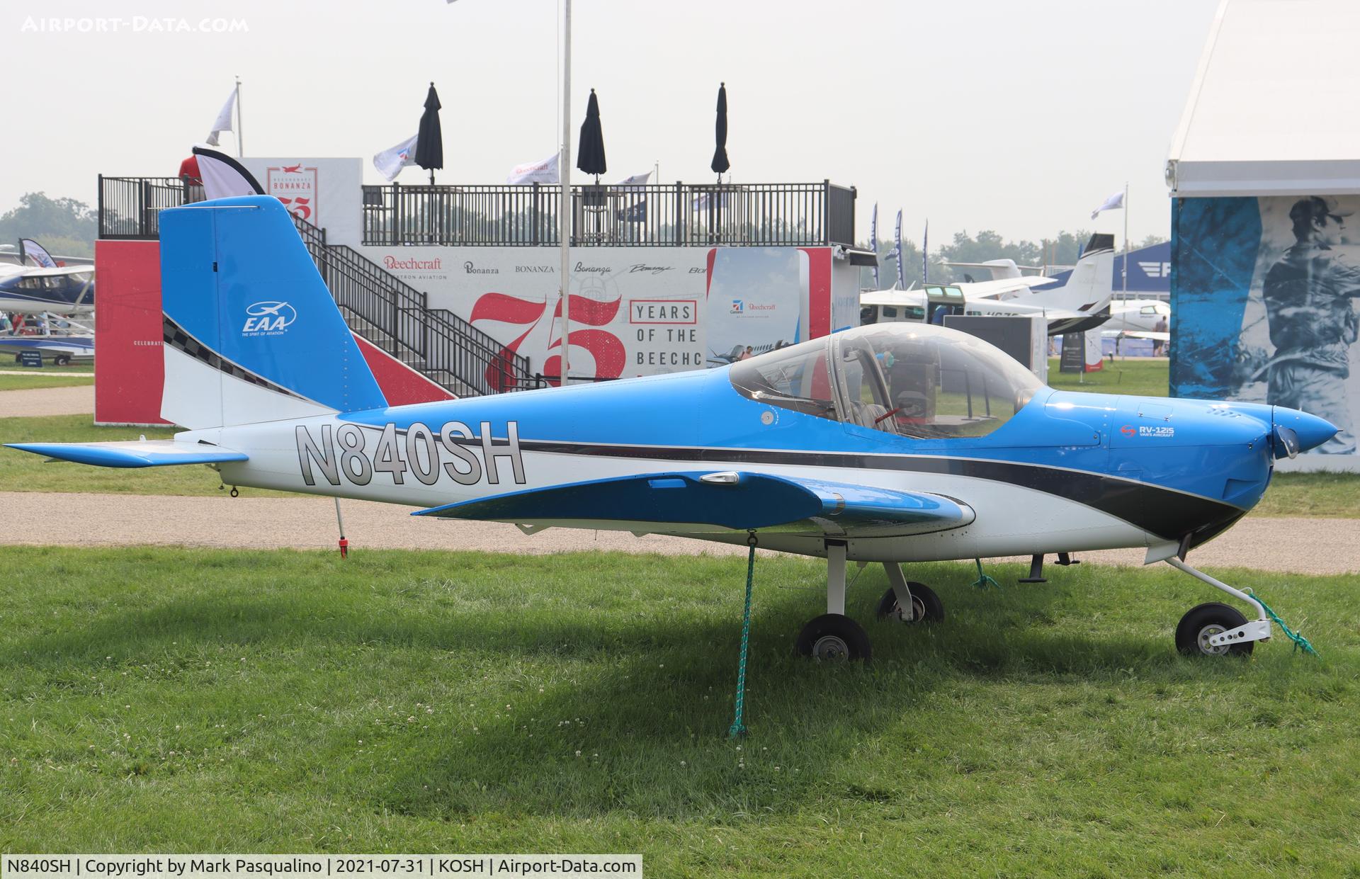 N840SH, 2020 Vans RV-12IS C/N 12087, Vans RV-12IS