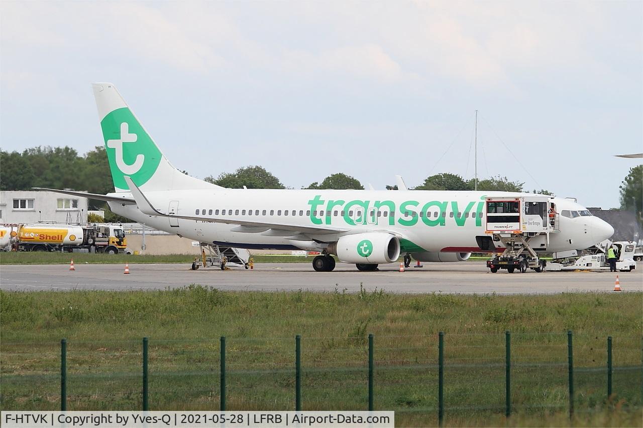 F-HTVK, 2008 Boeing 737-84P C/N 2570, Boeing 737-84P, Boarding area, Brest-Bretagne Airport (LFRB-BES)
