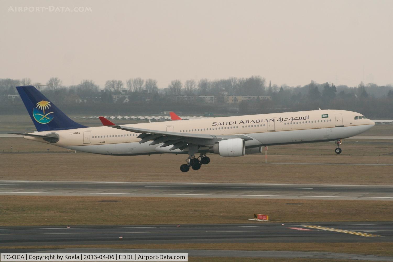 TC-OCA, 1995 Airbus A330-322 C/N 072, Leased for Hadj-Flights, coming in from Jeddah