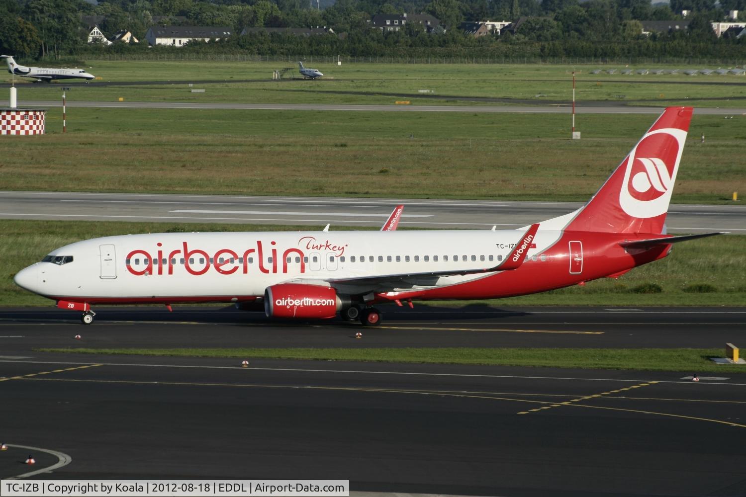 TC-IZB, 2009 Boeing 737-86J C/N 37743, Air Berlin Turkey - short lived Airline