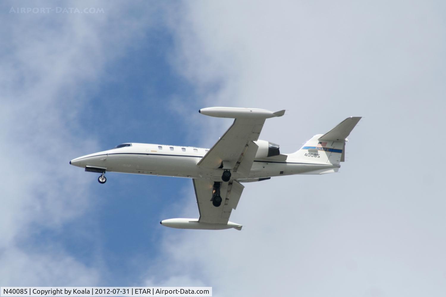N40085, 2002 Learjet 45 C/N 45-226, Arriving at Ramstein