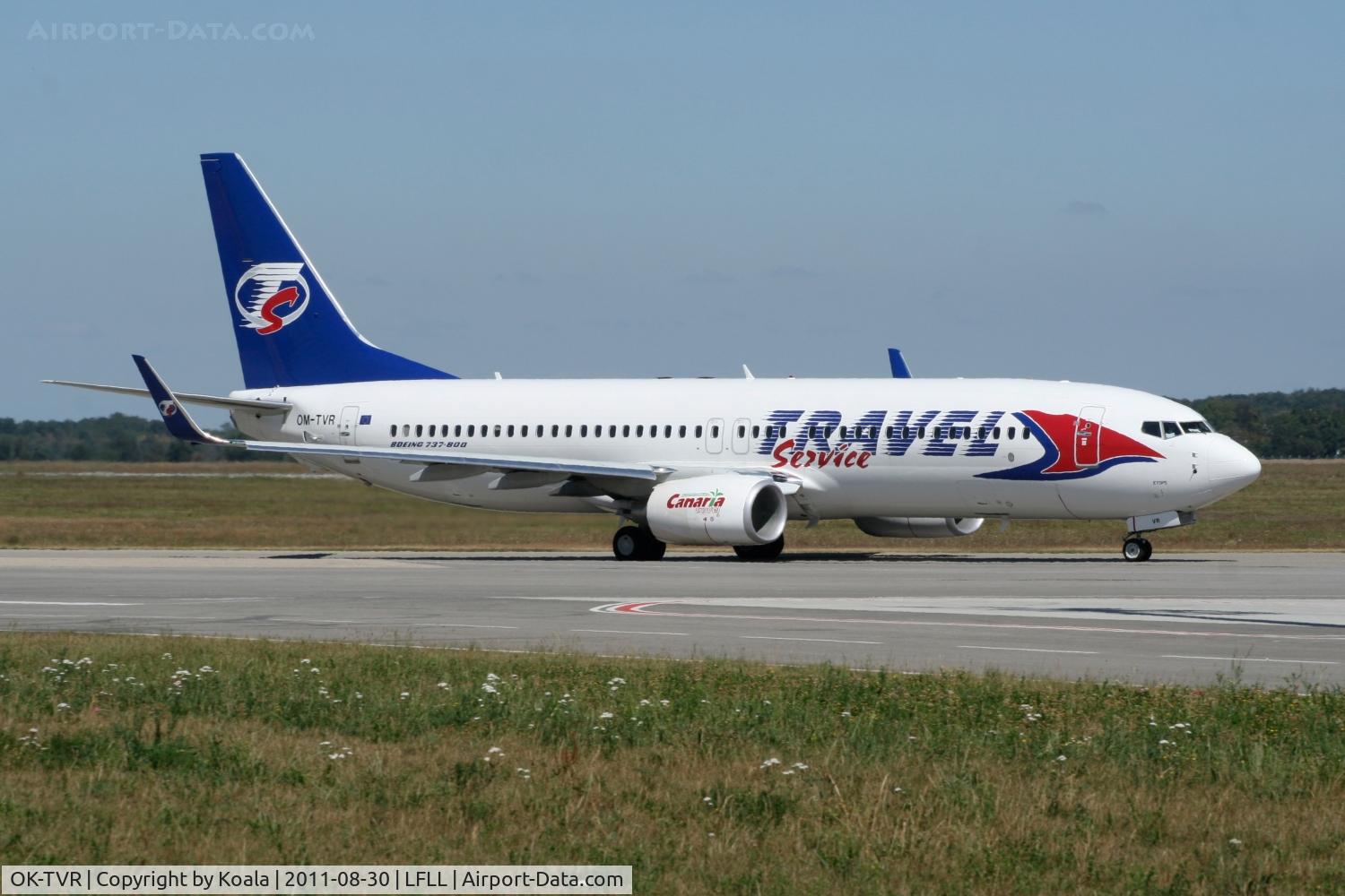 OK-TVR, 2011 Boeing 737-86N C/N 38018, Travel Service