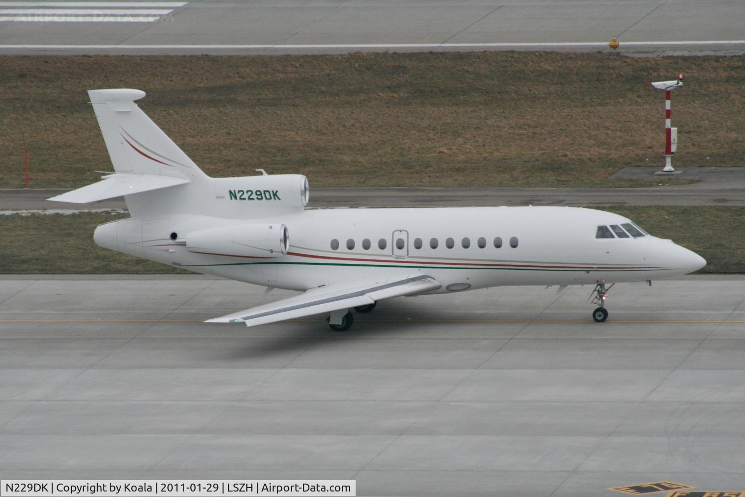 N229DK, 2009 Dassault Falcon 900EX C/N 229, Visitor of WEF