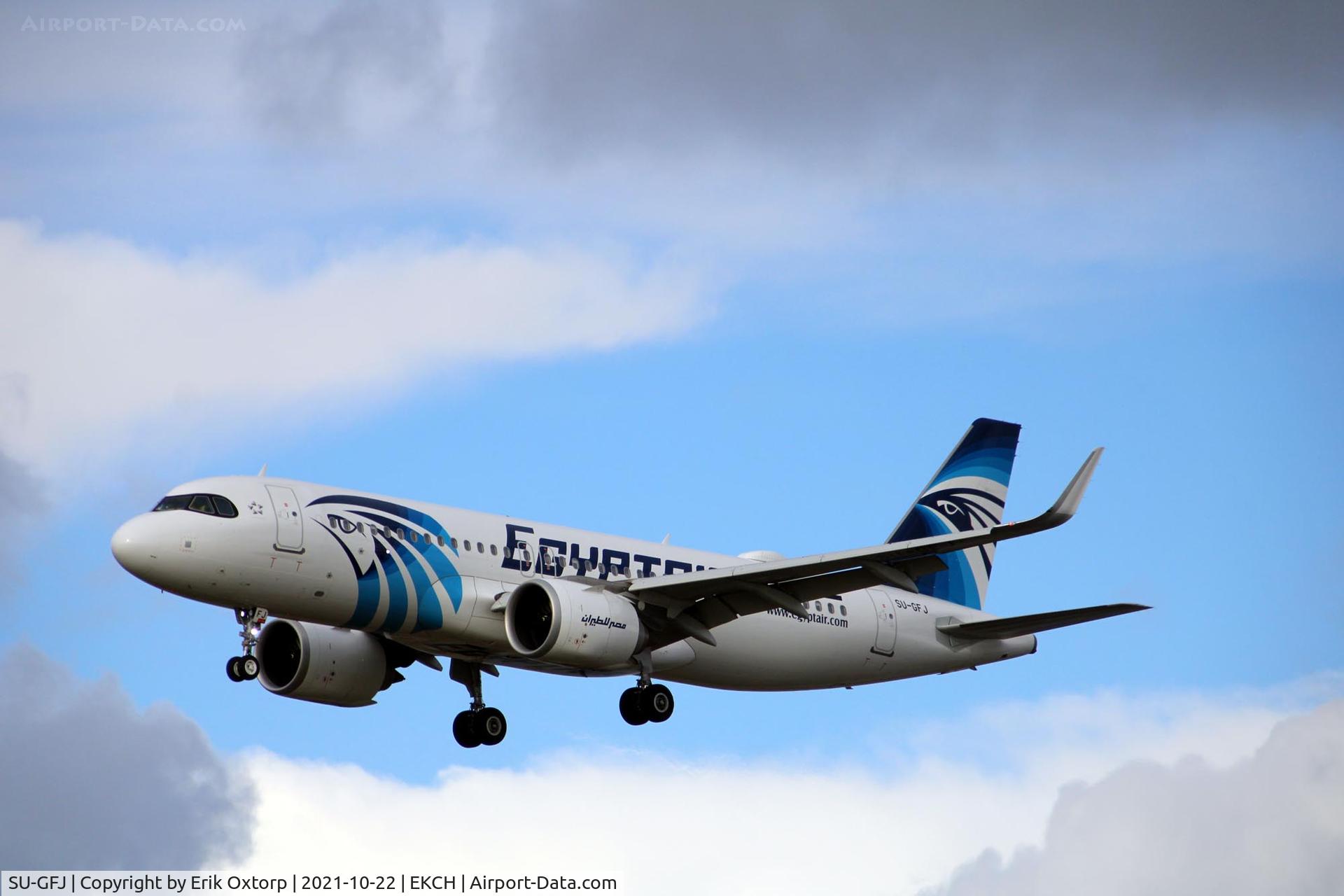 SU-GFJ, 2020 Airbus A320-251N C/N 9473, SU-GFJ landing rw 22L