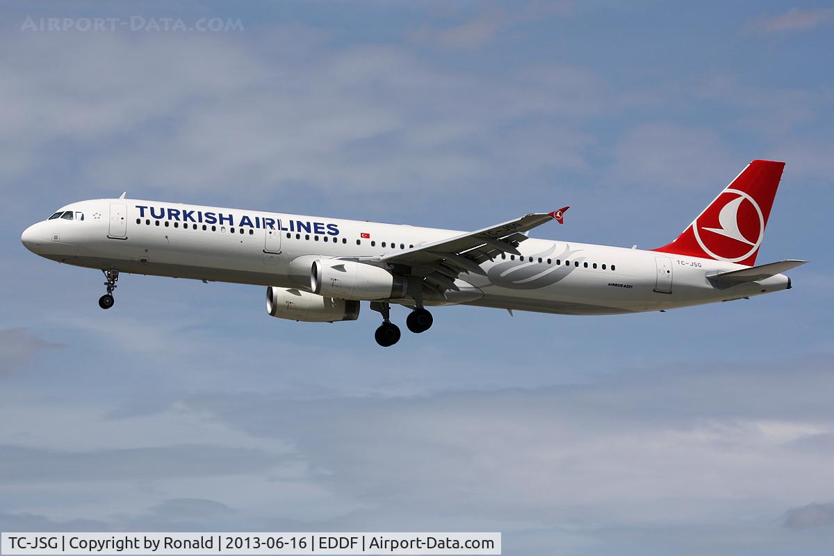 TC-JSG, 2013 Airbus A321-231 C/N 5490, at fra