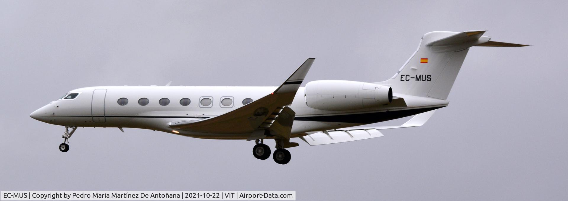 EC-MUS, 2018 Gulfstream Aerospace GVI (G650) C/N 6297, Aeropuerto de Foronda - Vitoria-Gasteiz - Euskadi - España