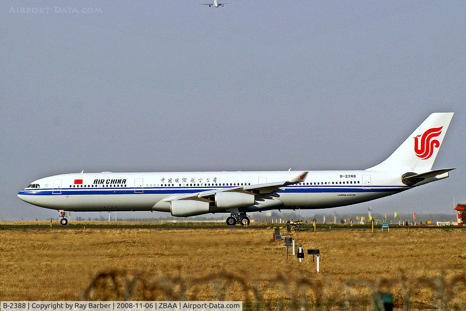 B-2388, 1998 Airbus A340-313 C/N 242, B-2388   Airbus A340-313X [242] (Air China) Beijing Capital Int'l~B 06/11/2008