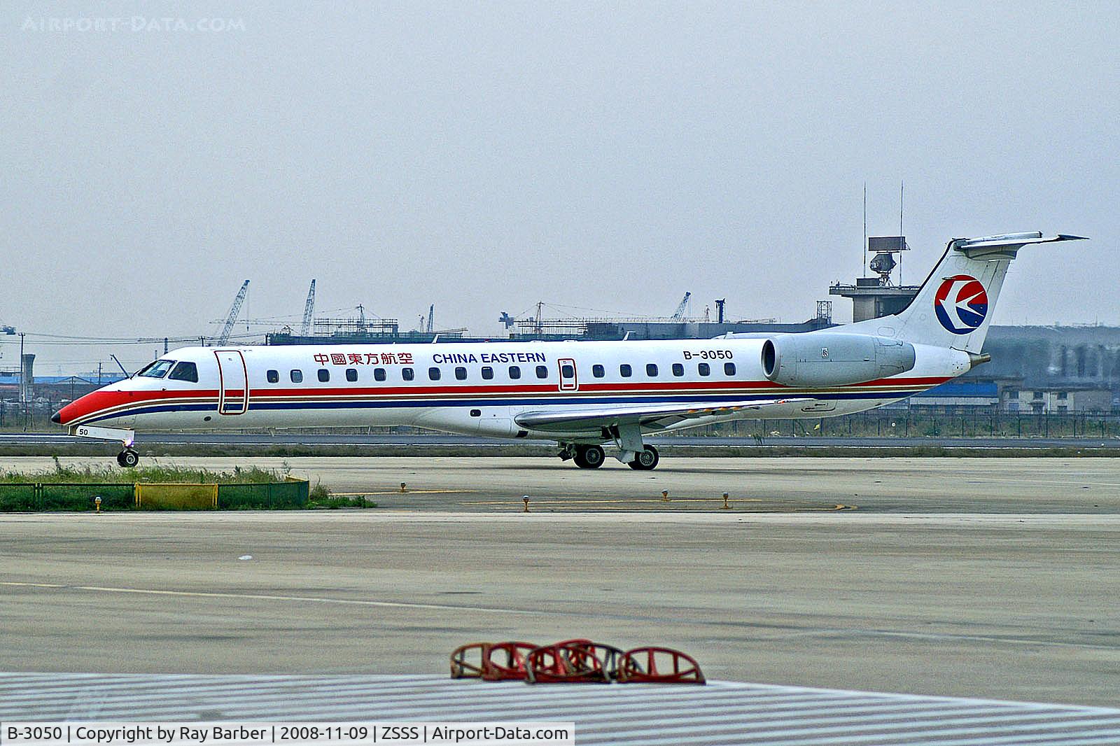 B-3050, 2005 Embraer (Harbin) EMB-145LI (ERJ-145LI) C/N 14500848, B-3050   Embraer EMB-145LI [14500848] (China Eastern Airlines) Shanghai-Hongqiao Int'l~B 09/11/2008