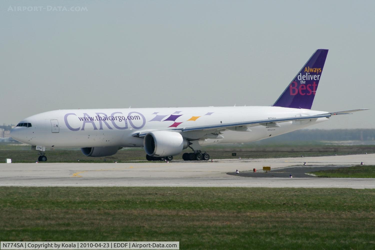 N774SA, 2010 Boeing 777-FZB C/N 37986, Flying for Thai Cargo