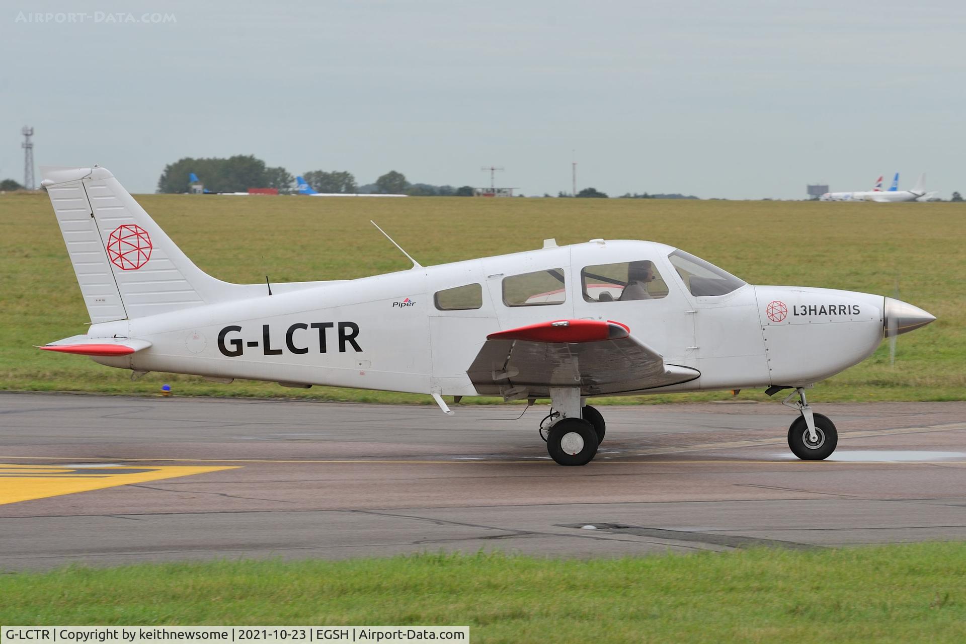 G-LCTR, 2019 Piper PA-28-181 Cherokee Archer III C/N 28-81276, Leaving Norwich.
