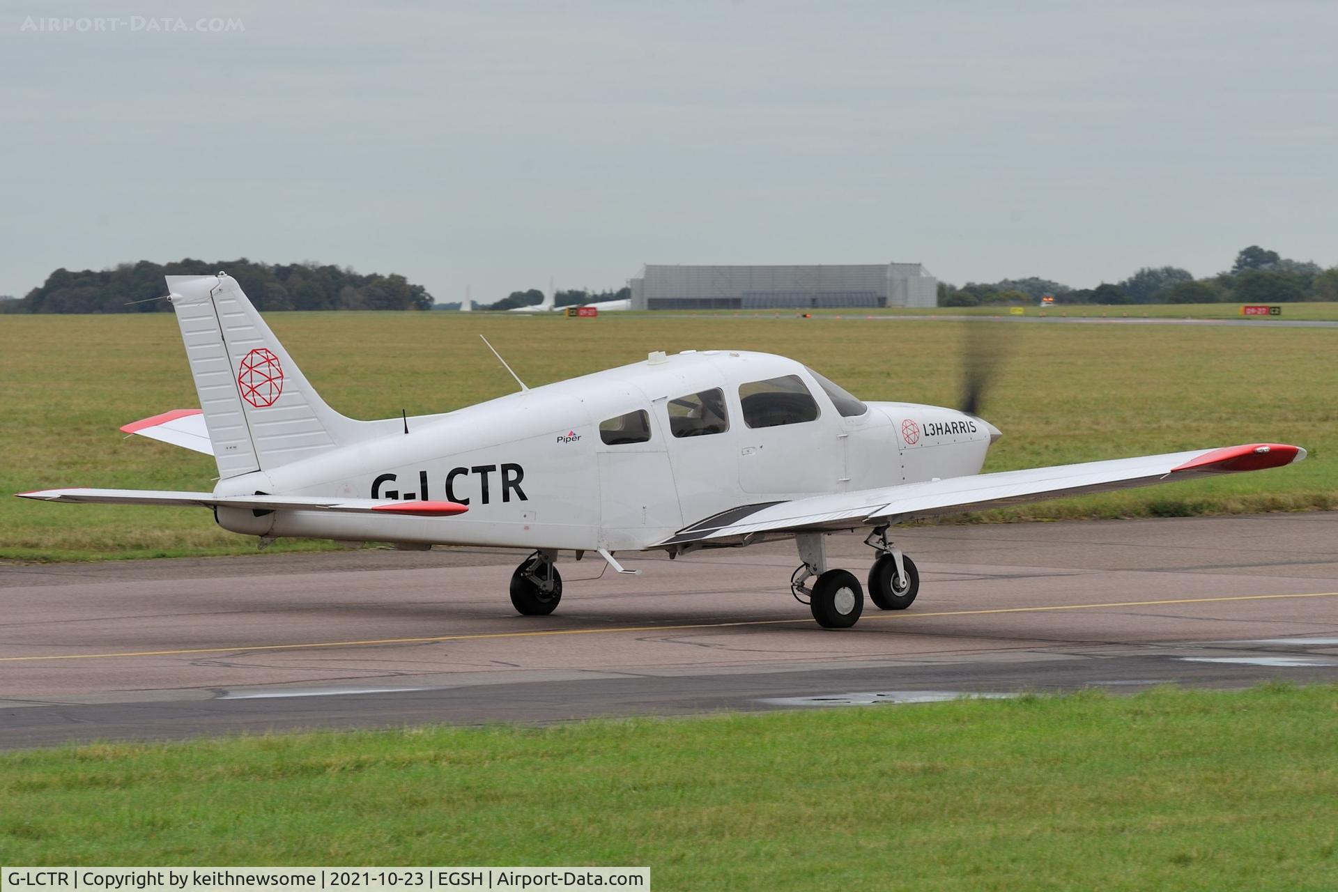 G-LCTR, 2019 Piper PA-28-181 Cherokee Archer III C/N 28-81276, Leaving Norwich.