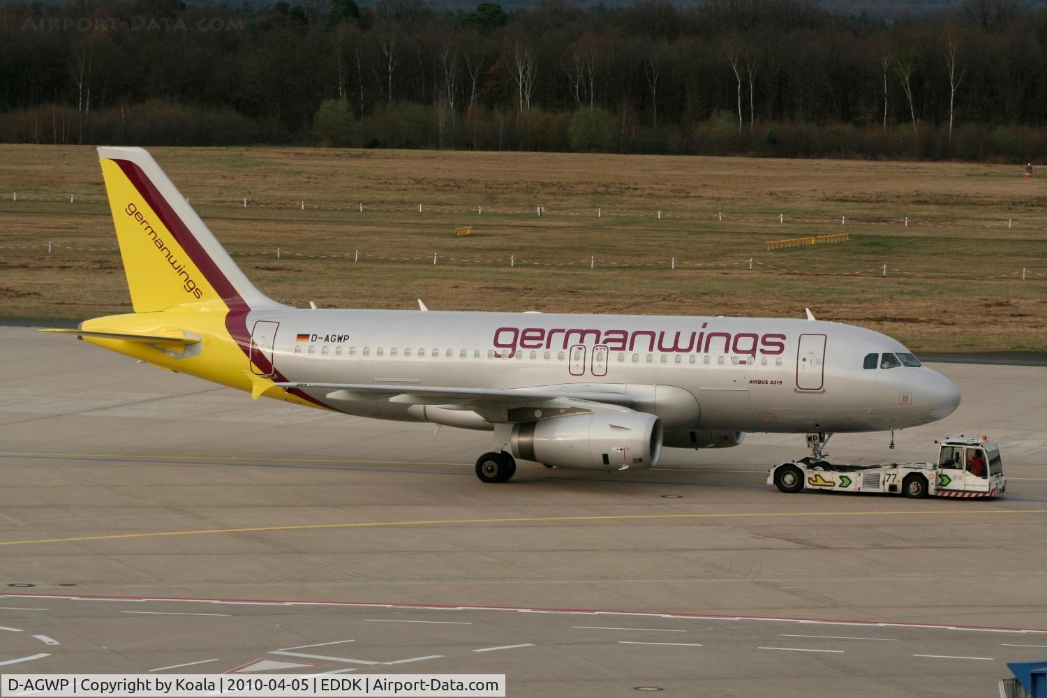 D-AGWP, 2010 Airbus A319-132 C/N 4227, Old c/s