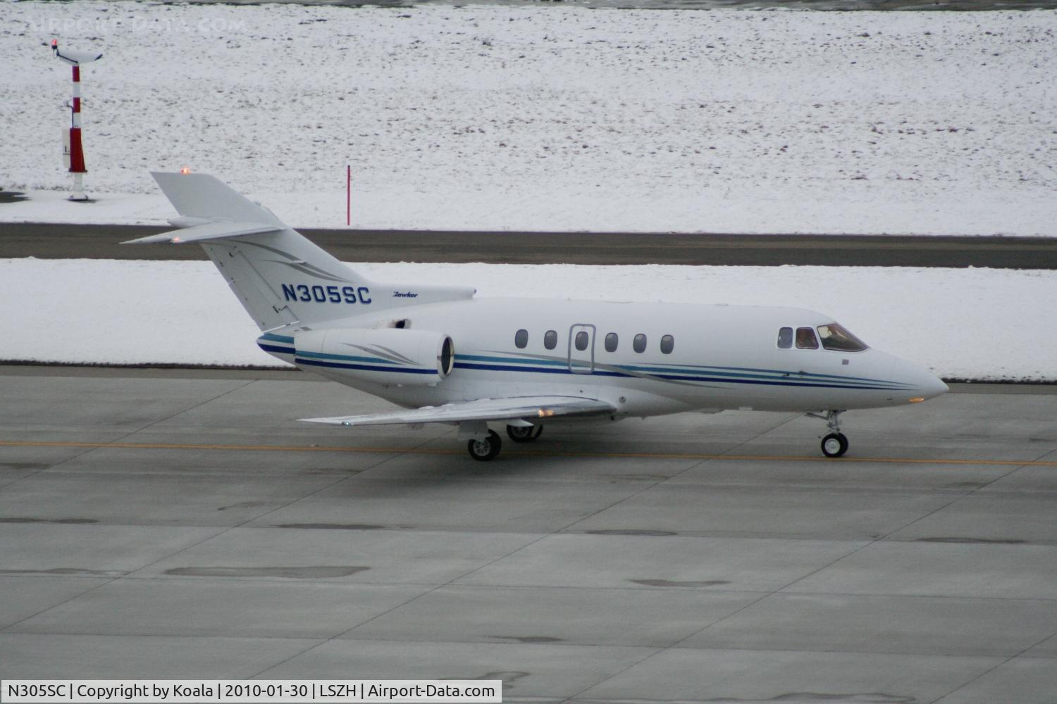 N305SC, 2004 Raytheon Hawker 800XP C/N 258662, Visitor of WEF