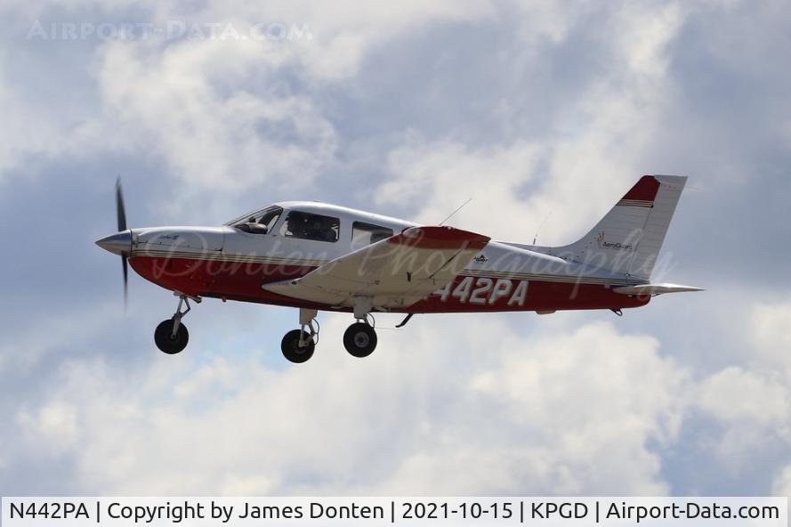N442PA, 2001 Piper PA-28-181 C/N 2843498, Piper Cherokee Archer III (N442PA) departs Runway 4 at Punta Gorda Airport