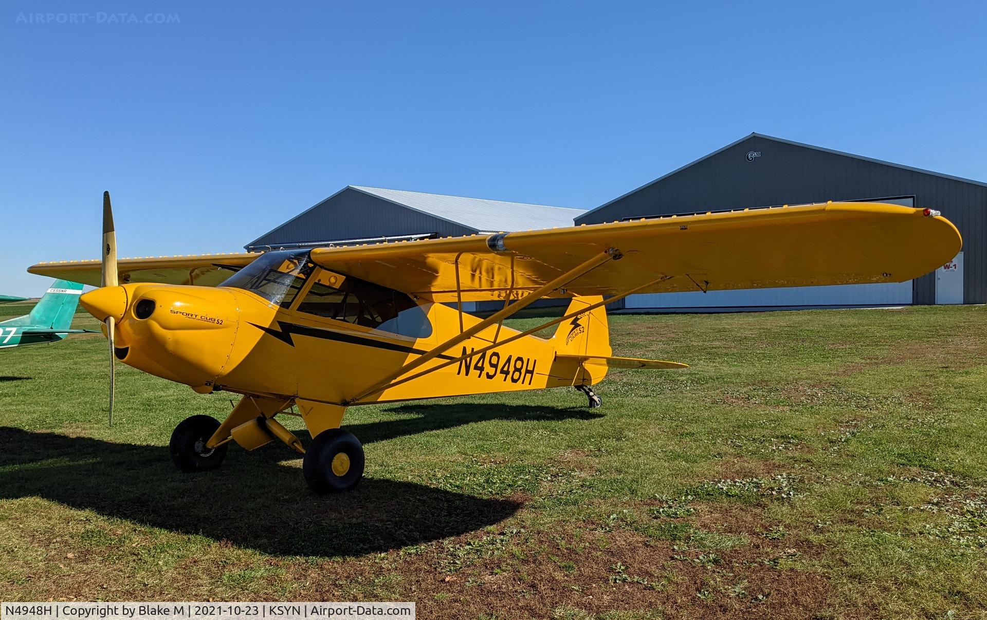 N4948H, 2008 Cub Crafters CC11-100 Sport Cub C/N CC11-00072, 4948H parked at KSYN, Oct 2021