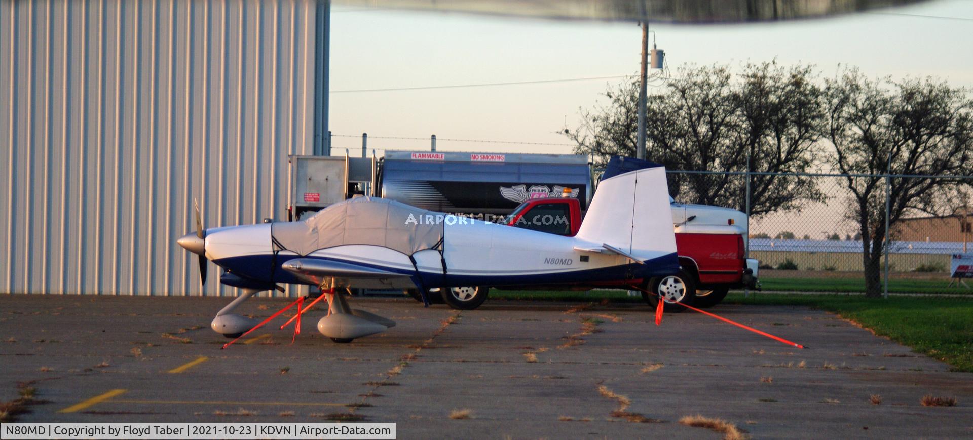N80MD, 2005 Vans RV-7A C/N 71511, Sitting on the General Aviation Ramp