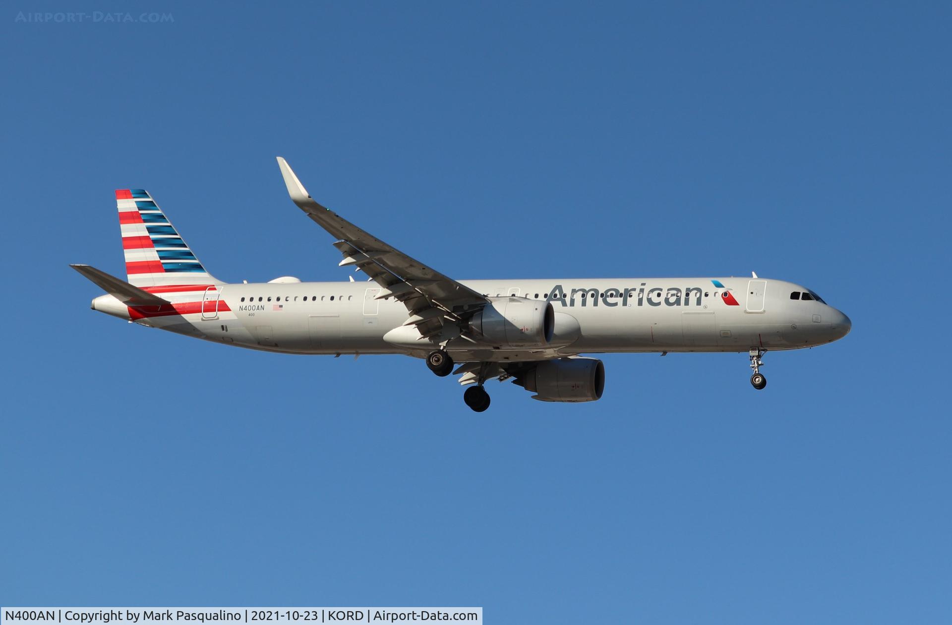 N400AN, 2018 Airbus A321-253N C/N 8647, Airbus A321-253N