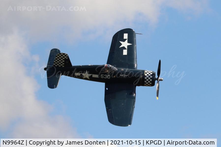 N9964Z, 1943 Goodyear FG-1D Corsair C/N 3729, The Commemorative Air Force's Goodyear FG-1D Corsair performs during the Florida International Air Show