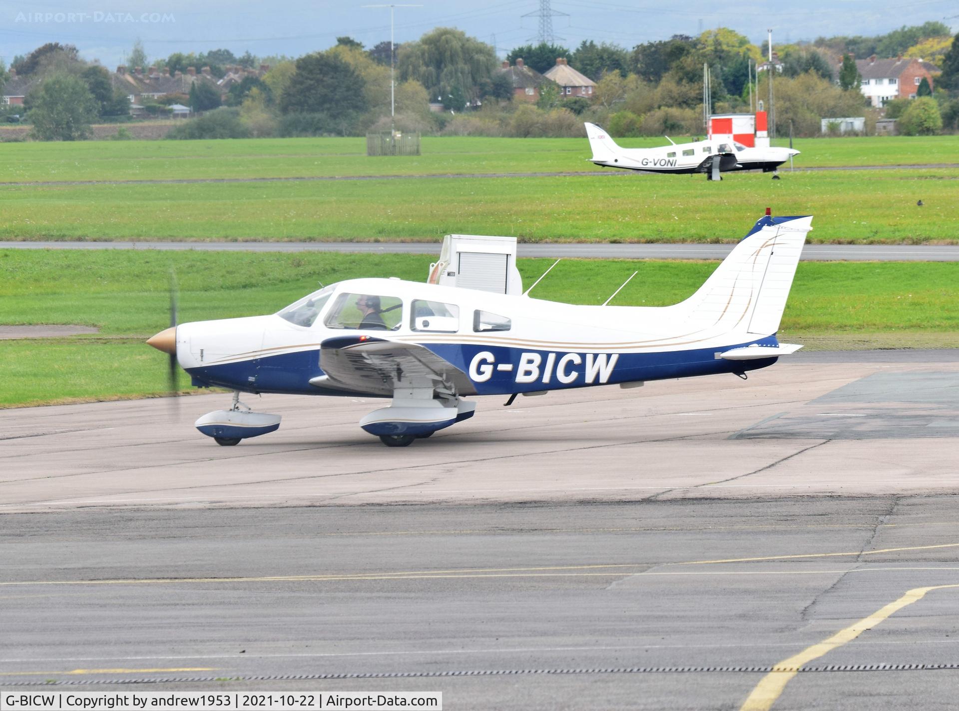 G-BICW, 1979 Piper PA-28-161 Cherokee Warrior II C/N 28-7916309, G-BICW at Gloucestershire Airport.
