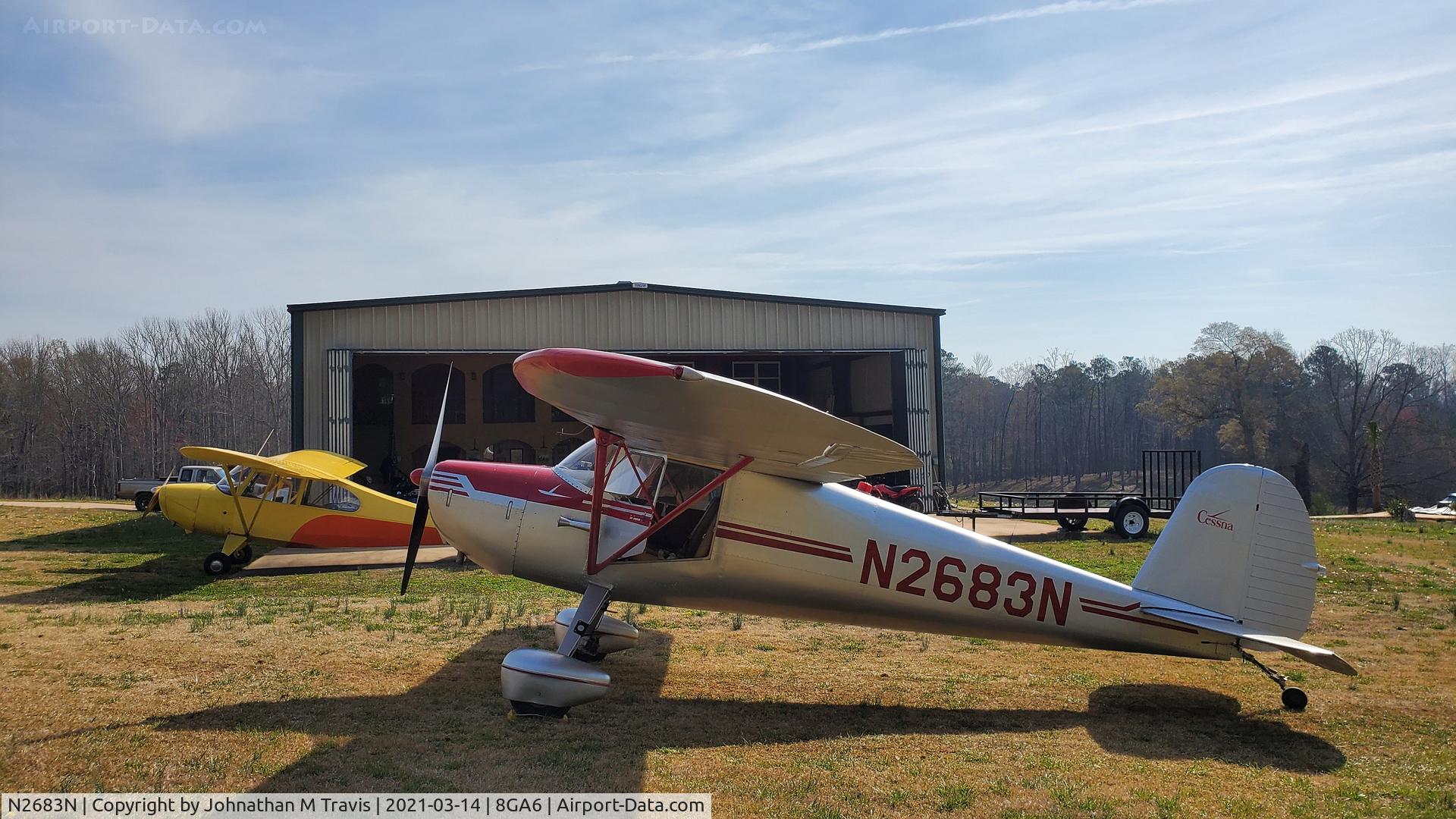N2683N, 1947 Cessna 120 C/N 12941, Cessna 120 N2683N and Aeronca Champ N83407 at 8GA6