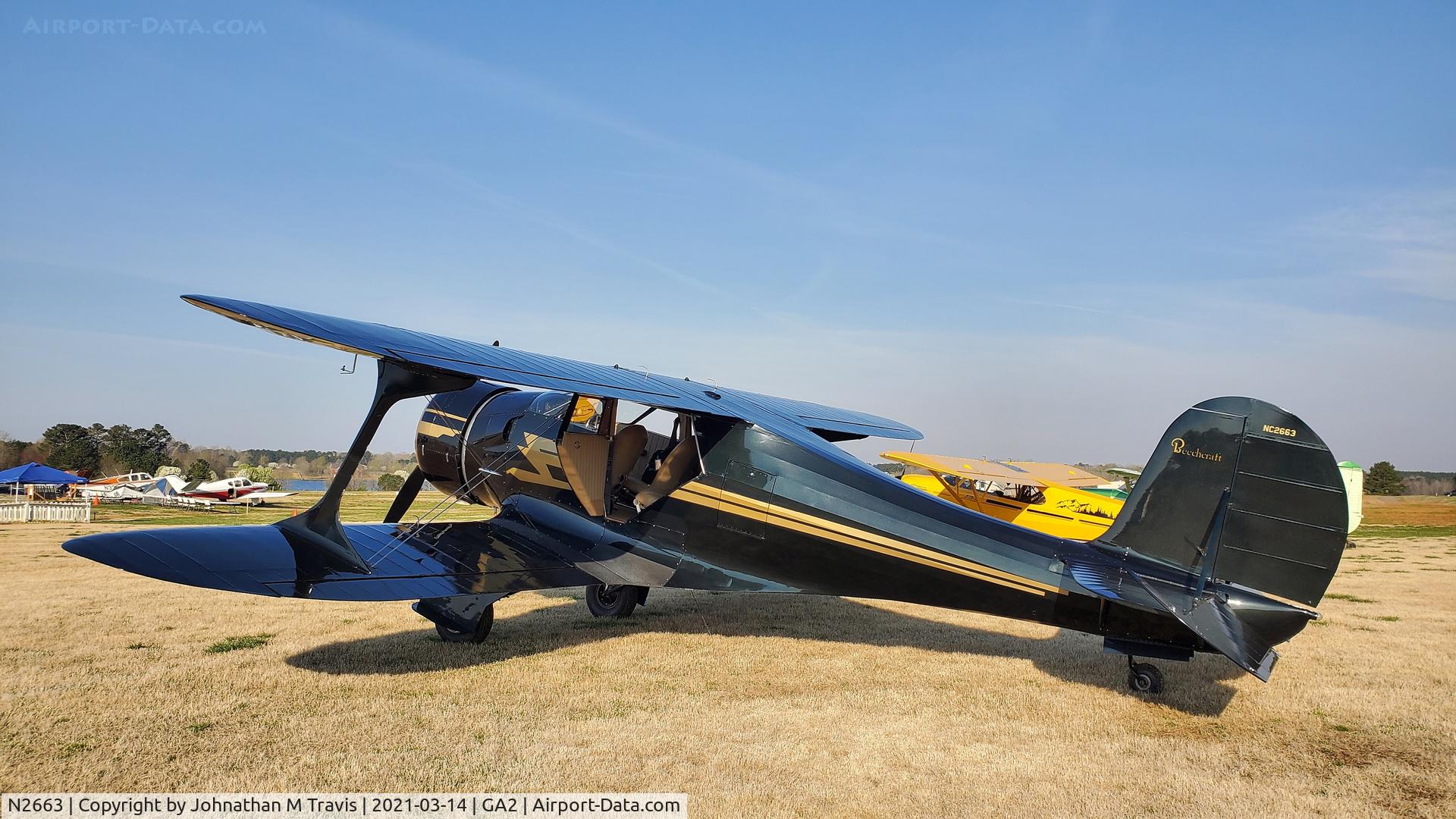 N2663, 1939 Beech F17D Staggerwing C/N 330, Beautiful Beechcraft Staggerwing at GA2 Fly-In