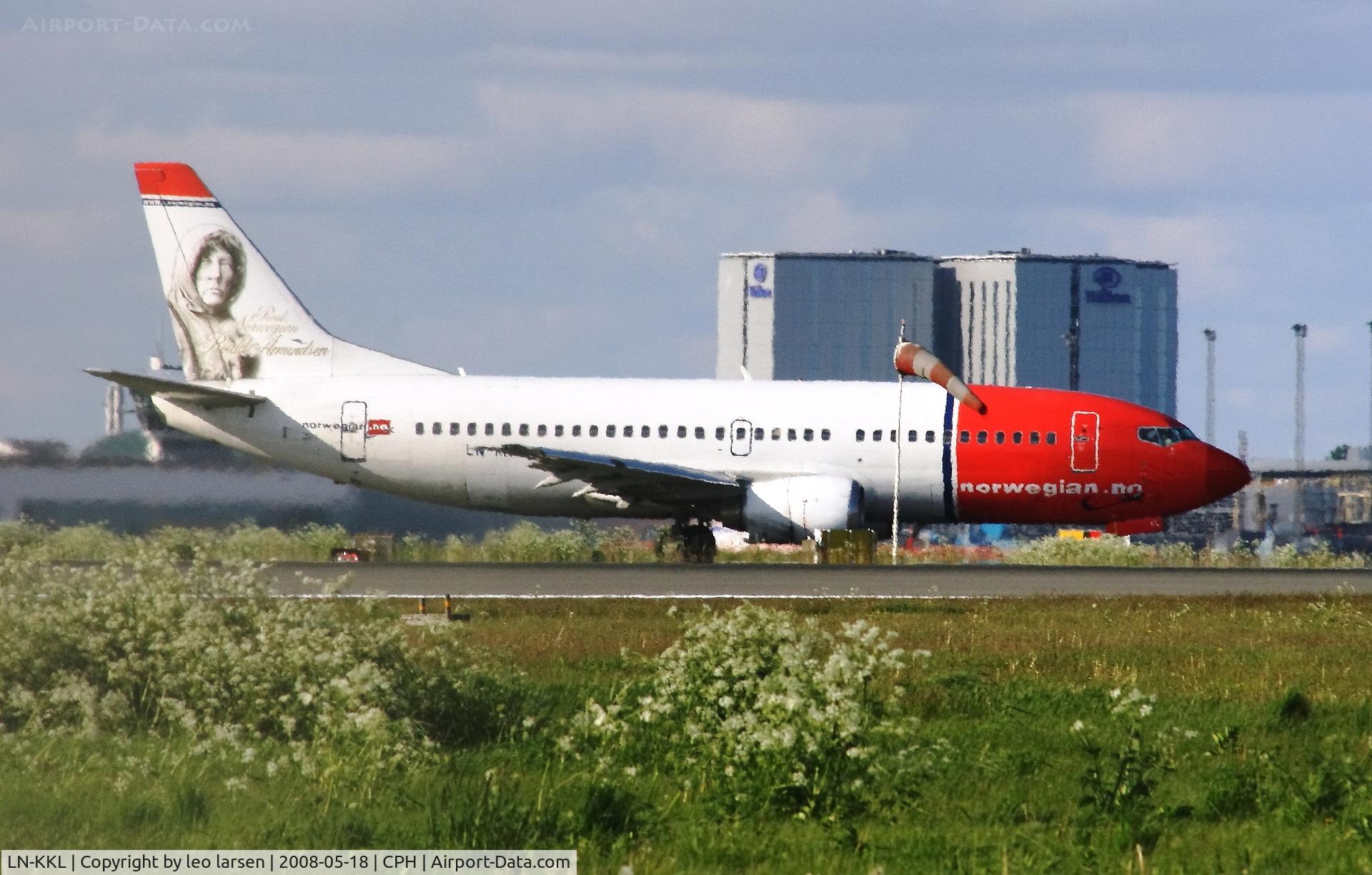 LN-KKL, 1997 Boeing 737-36N C/N 28671, Copenhagen 18.5.2008