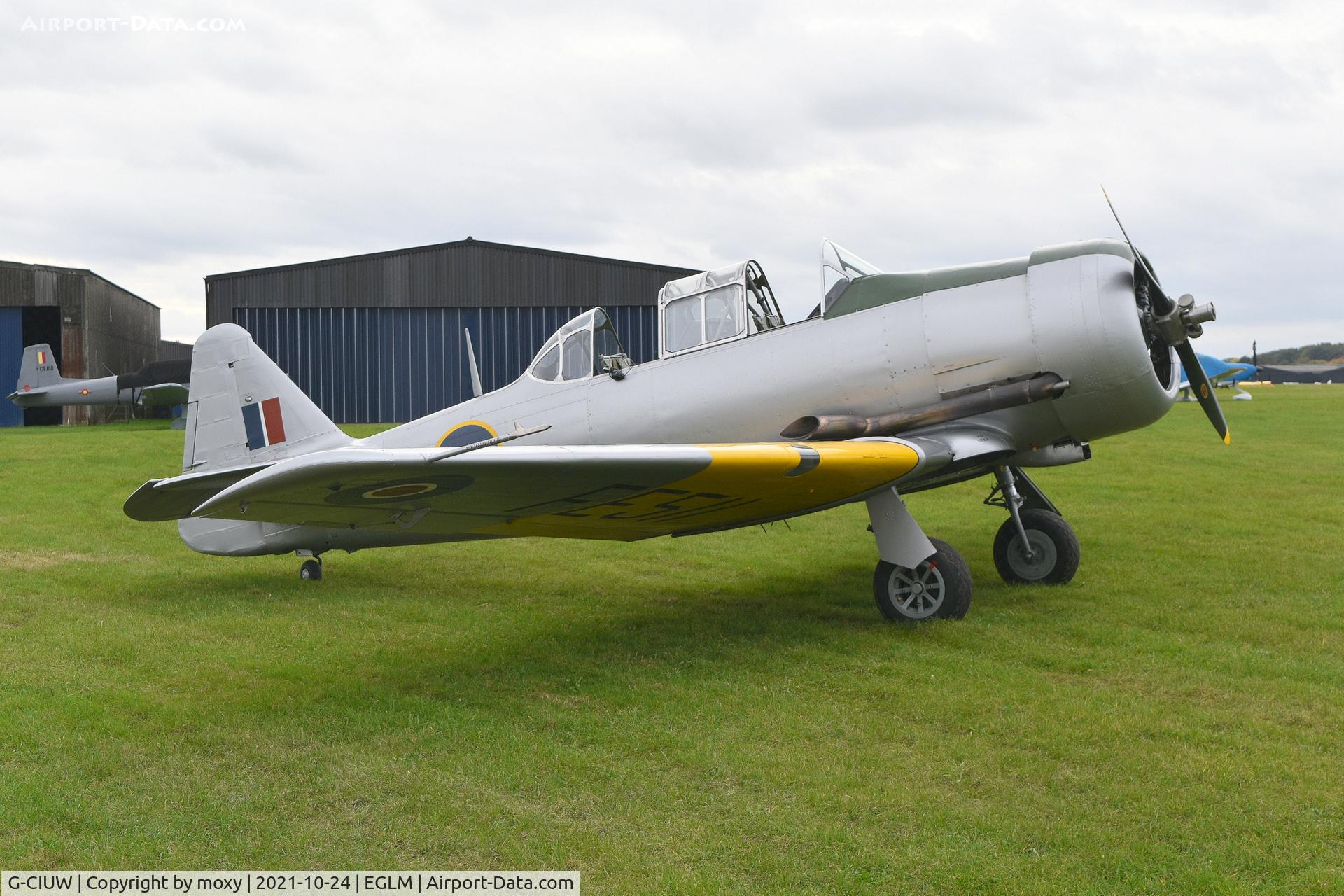 G-CIUW, 1942 Noorduyn AT-16 Harvard IIB C/N 14-245, Noorduyn AT-16 Harvard IIB at White Waltham. Ex SE-BII