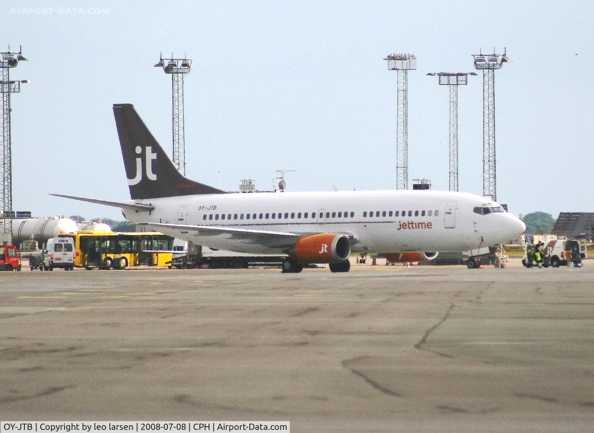 OY-JTB, 1989 Boeing 737-3Y0 C/N 24464, Copenhagen 8.7.2008