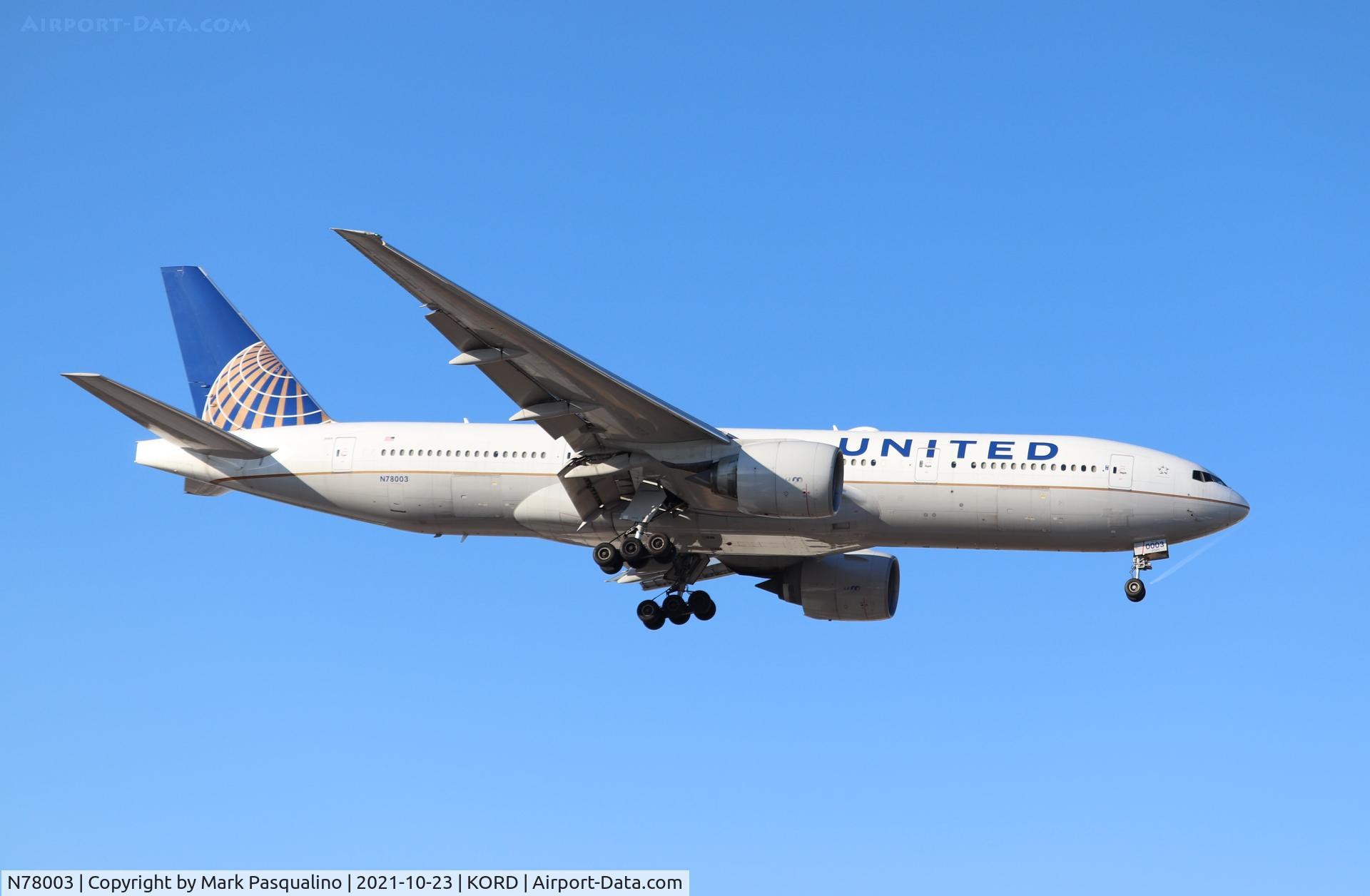 N78003, 1998 Boeing 777-224 C/N 27579, Boeing 777-224