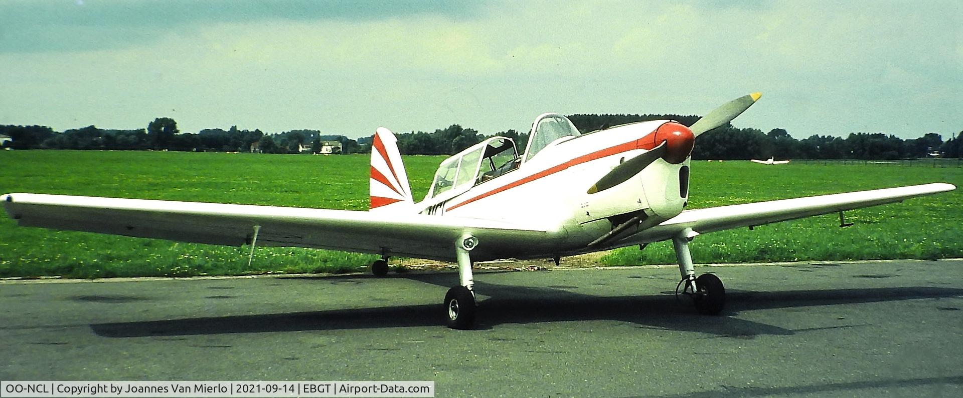 OO-NCL, 1950 De Havilland DHC-1 Chipmunk 22 C/N C1/0137, Slide scan