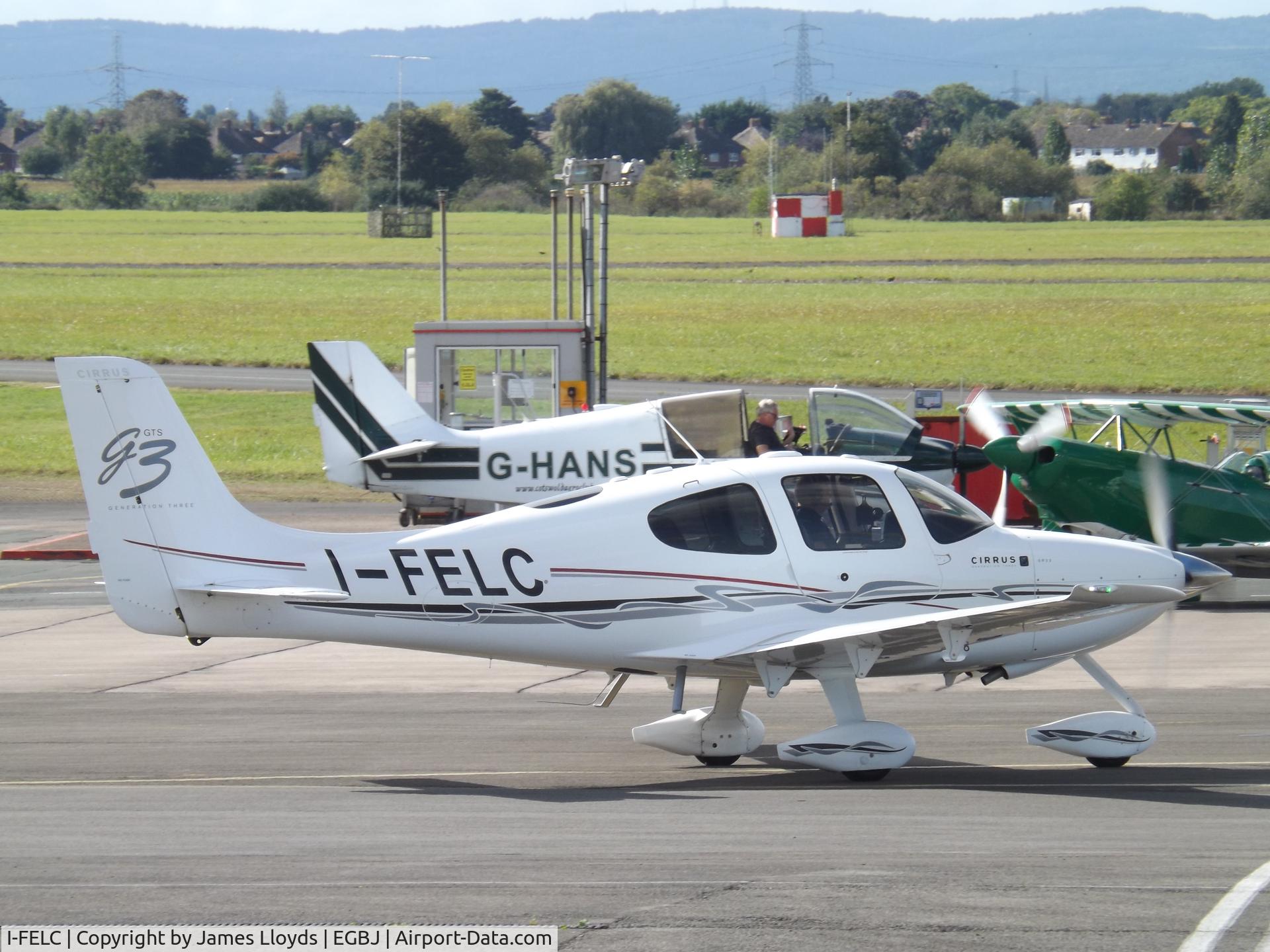 I-FELC, 2008 Cirrus SR22 C/N 3039, At Gloucestershire Airport.
