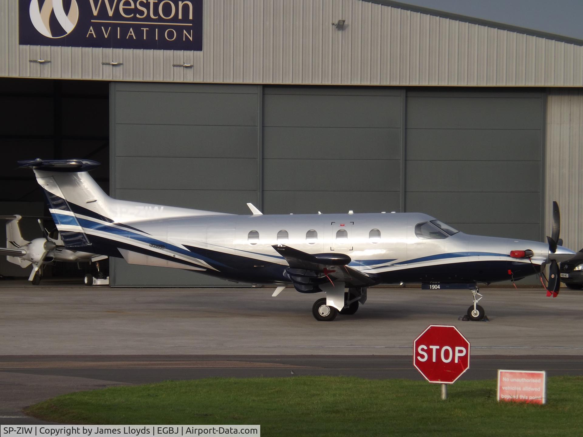 SP-ZIW, 2019 Pilatus PC-12/47E C/N 1904, At Gloucestershire Airport.