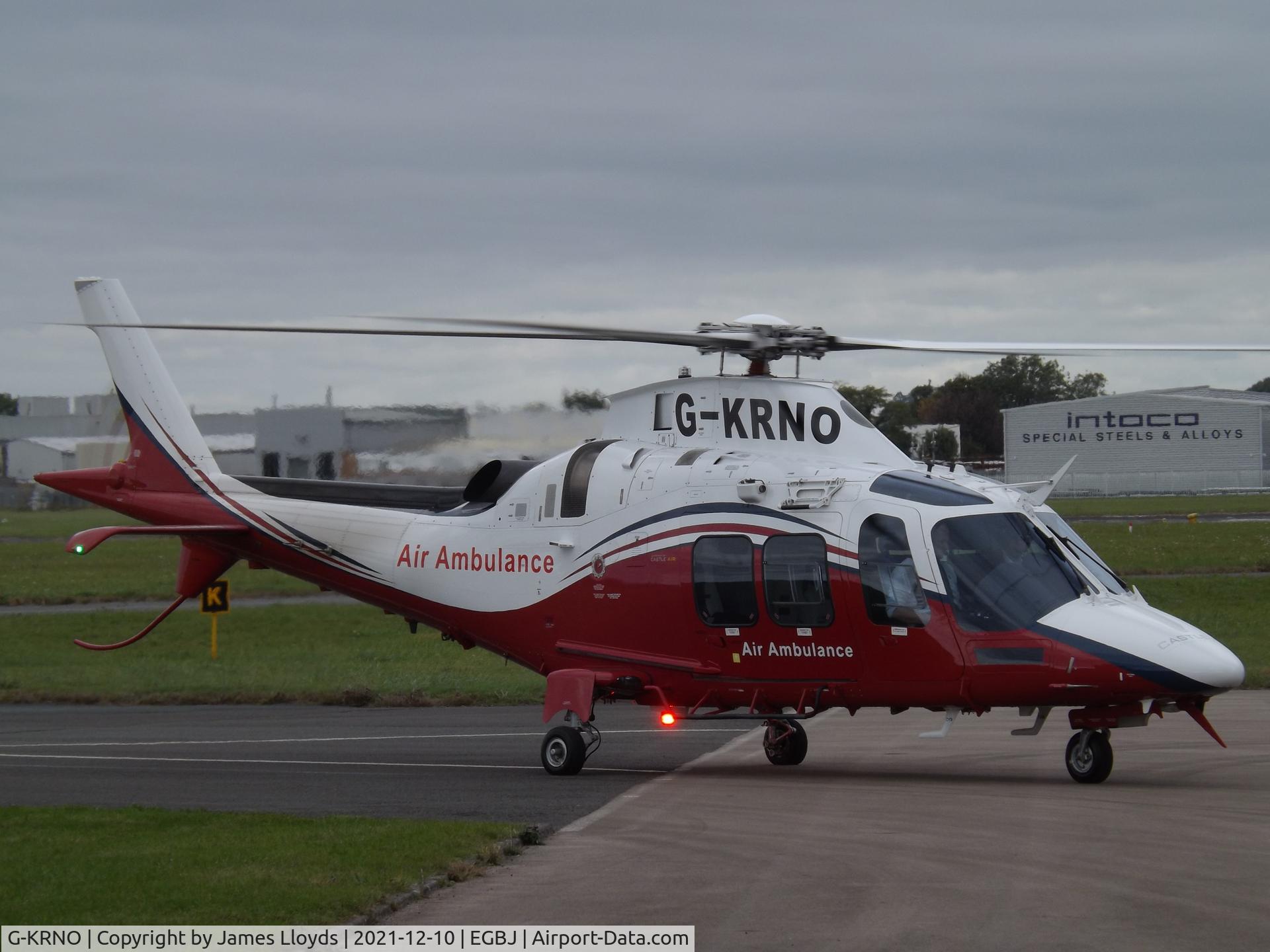 G-KRNO, 2013 AgustaWestland AW-109SP Grand New C/N 22298, At Gloucestershire Airport.