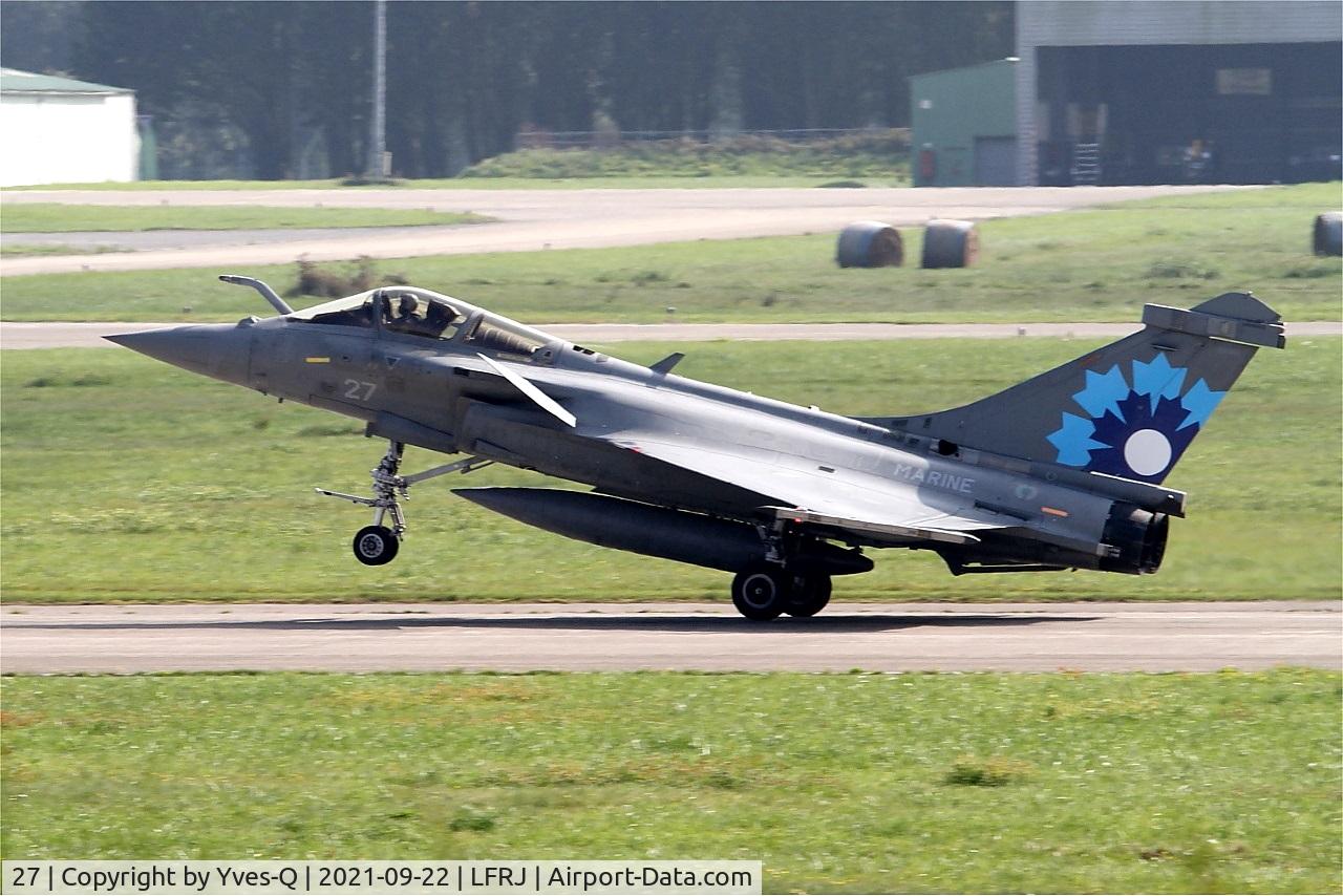 27, 2011 Dassault Rafale M C/N 27, Dassault Rafale M, Landing rwy 07, Landivisiau naval air base (LFRJ)