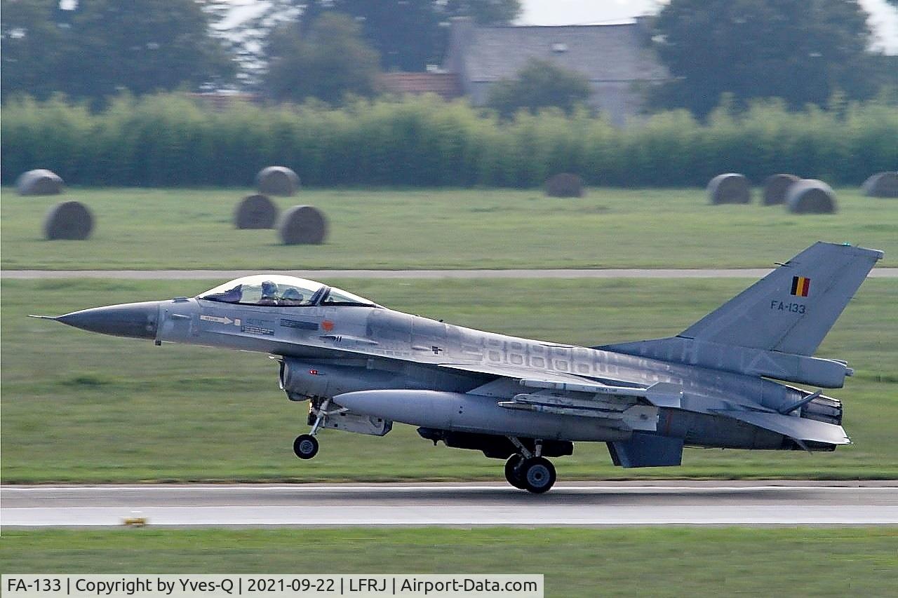 FA-133, SABCA F-16AM Fighting Falcon C/N 6H-133, Dassault Rafale M, Landing rwy 07, Landivisiau naval air base (LFRJ)