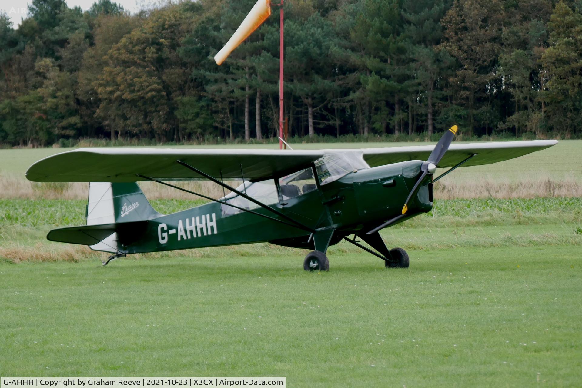 G-AHHH, 1946 Auster J-1N Alpha C/N 2011, Parked at Northrepps.