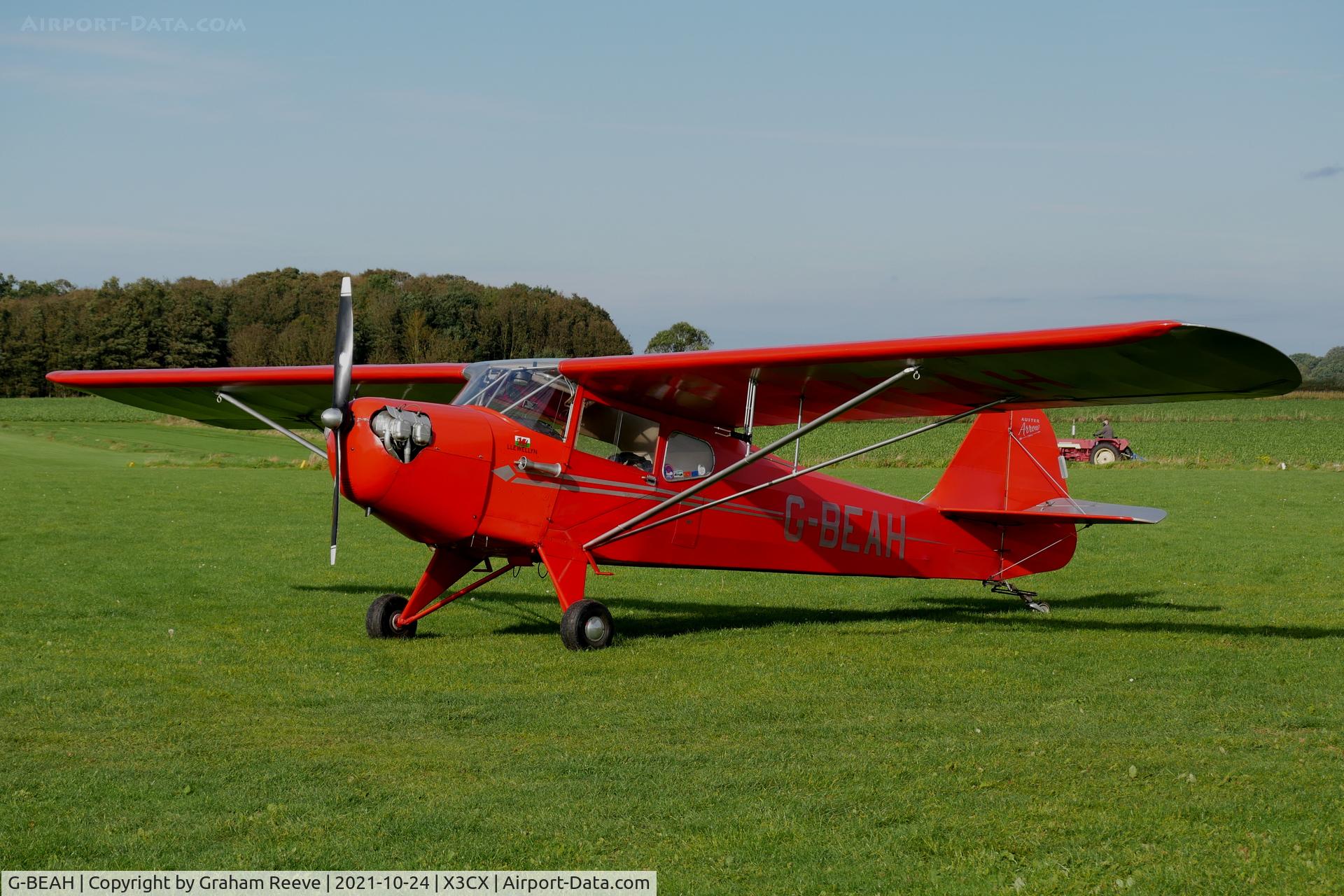 G-BEAH, 1946 Auster J-2 Arrow C/N 2366, Parked at Northrepps.