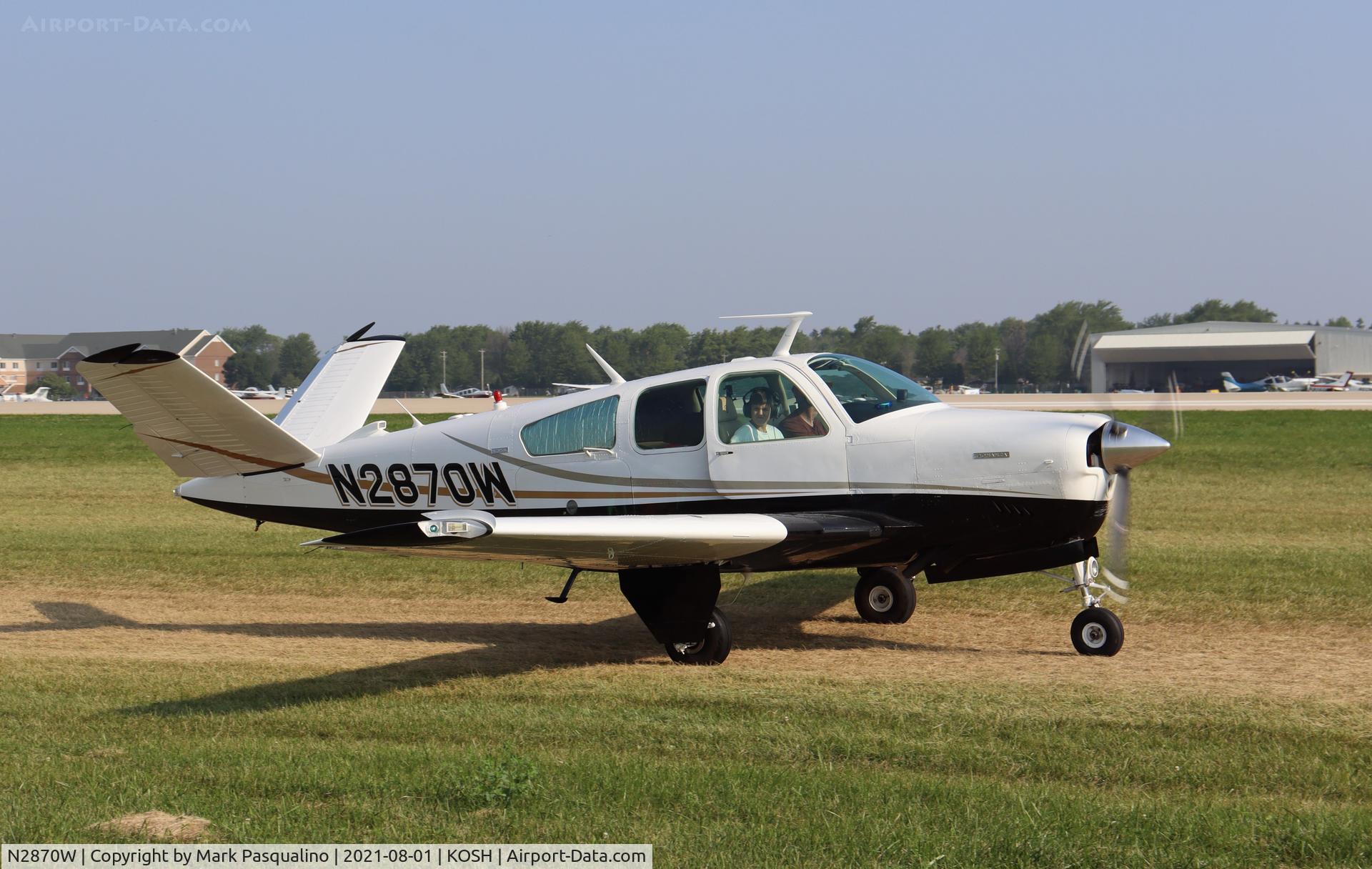 N2870W, 1973 Beech V35B Bonanza C/N D-9501, Beech V35B