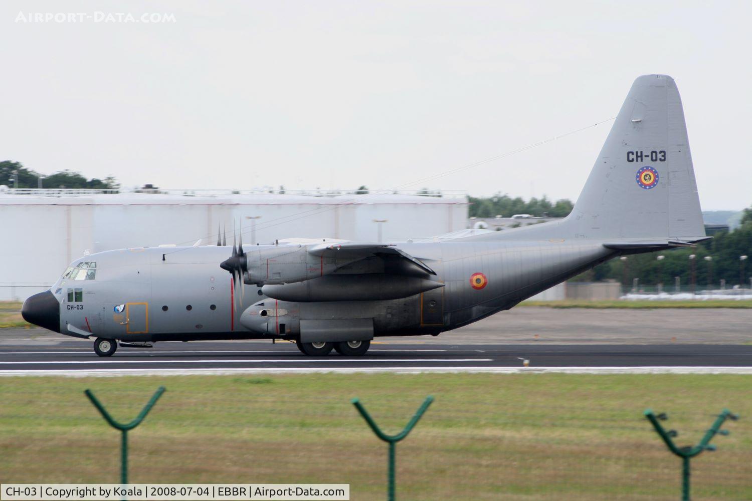 CH-03, 1972 Lockheed C-130H Hercules C/N 382-4461, Touchdown
