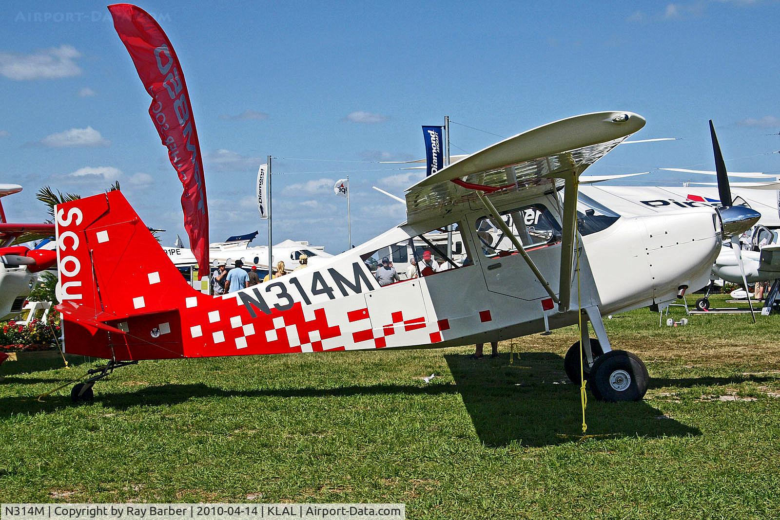 N314M, American Champion 8GCBC Scout C/N 524-2010, N314M   American Champion 8GCBC Scout [524-2010] Lakeland-Linder~N 14/04/2010