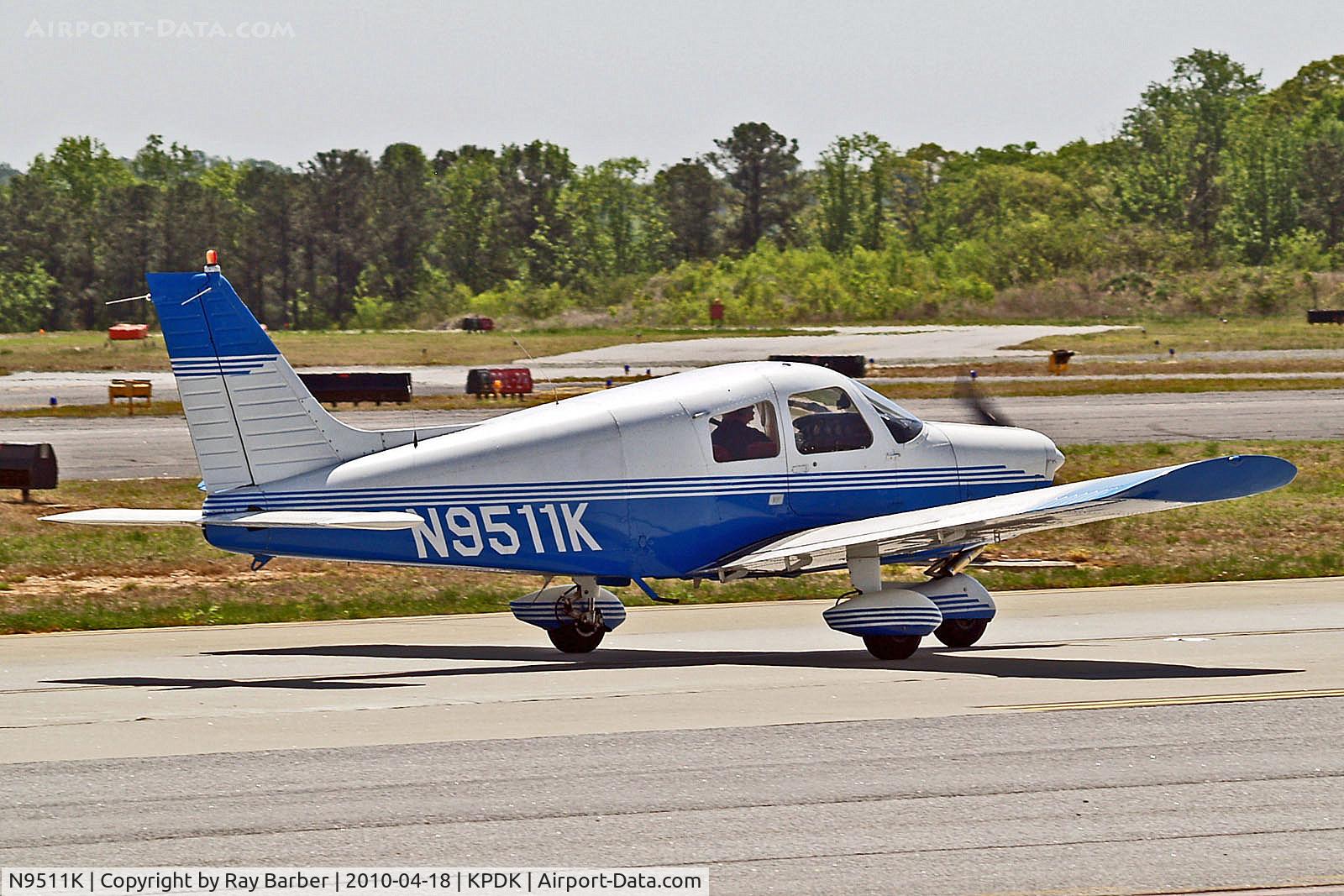 N9511K, 1976 Piper PA-28-140 C/N 28-7625182, N9511K   Piper PA-28-140 Cherokee F [28-7625182] Atlanta-Dekalb Peachtree~N 18/04/2010