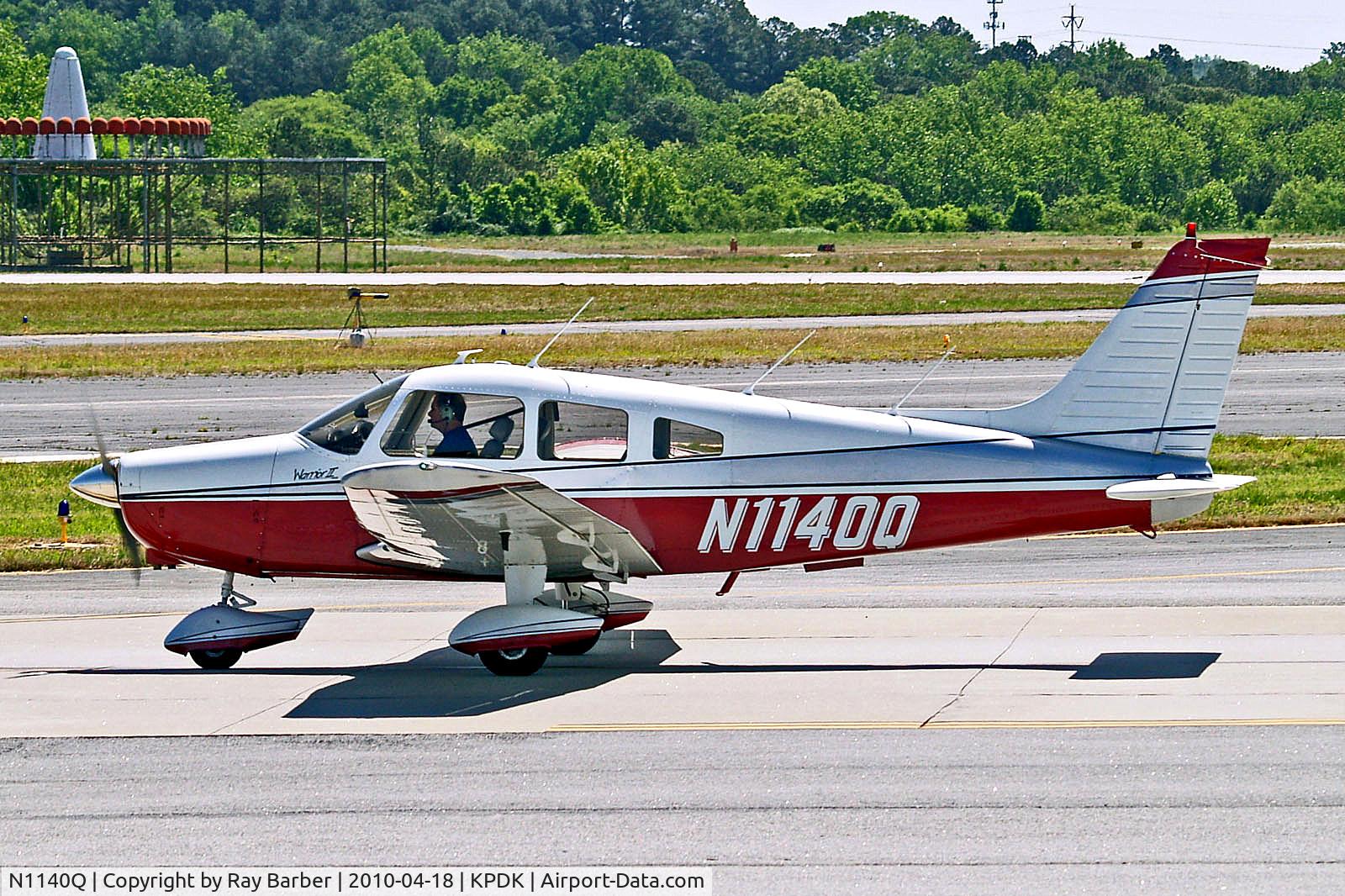 N1140Q, Piper PA-28-161 C/N 28-7716086, N1140Q   Piper PA-28-161 Warrior II [28-7716086] Atlanta-Dekalb Peachtree~N 18/04/2010