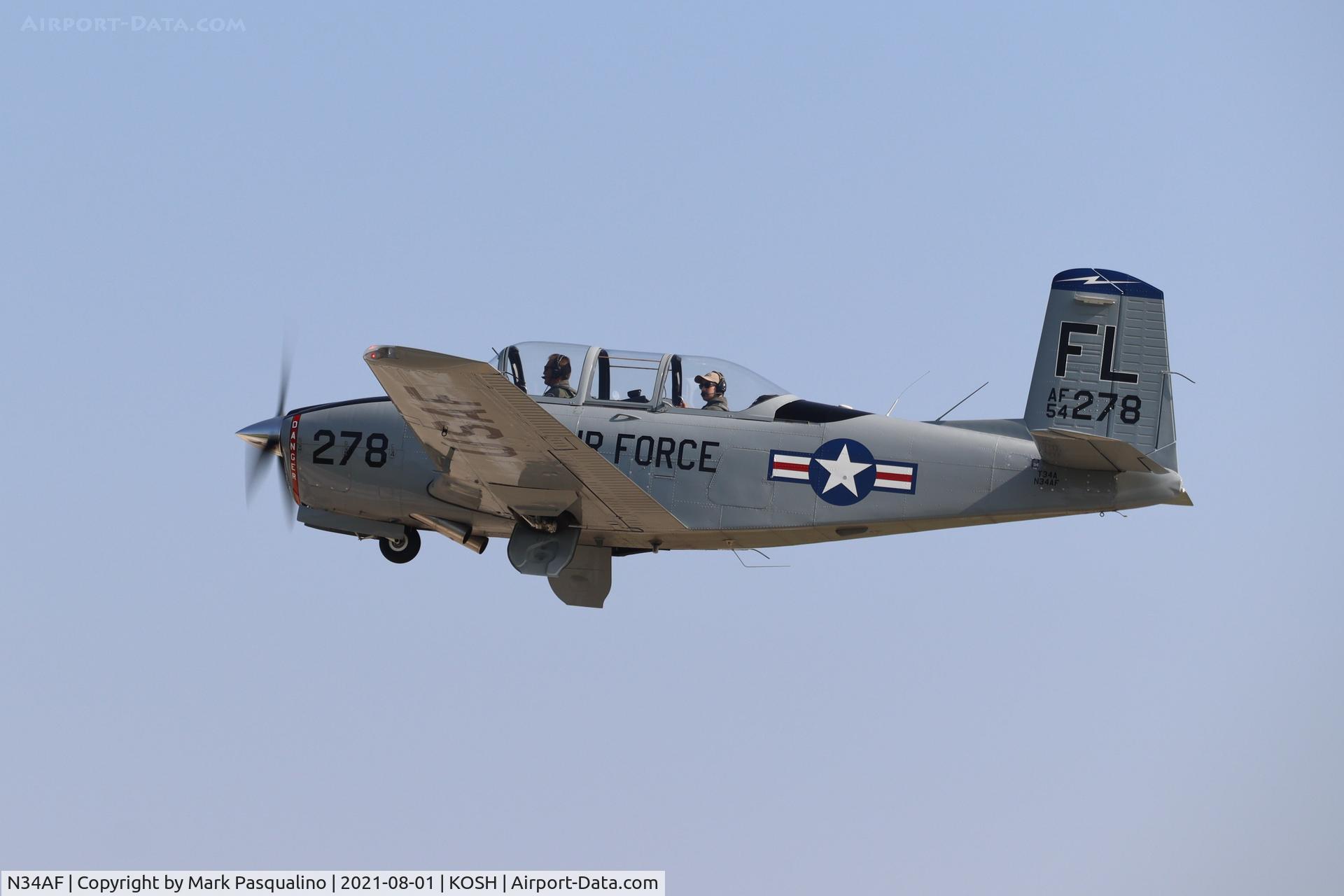 N34AF, Beech (CCF) T-34A (A45) Mentor C/N CCF34-51, Beech T-34A