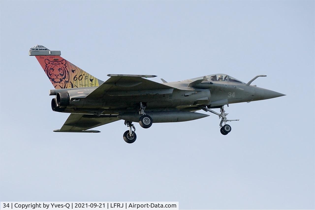 34, Dassault Rafale M C/N 34, Dassault Rafale M, On final rwy 07, Landivisiau naval air base (LFRJ)