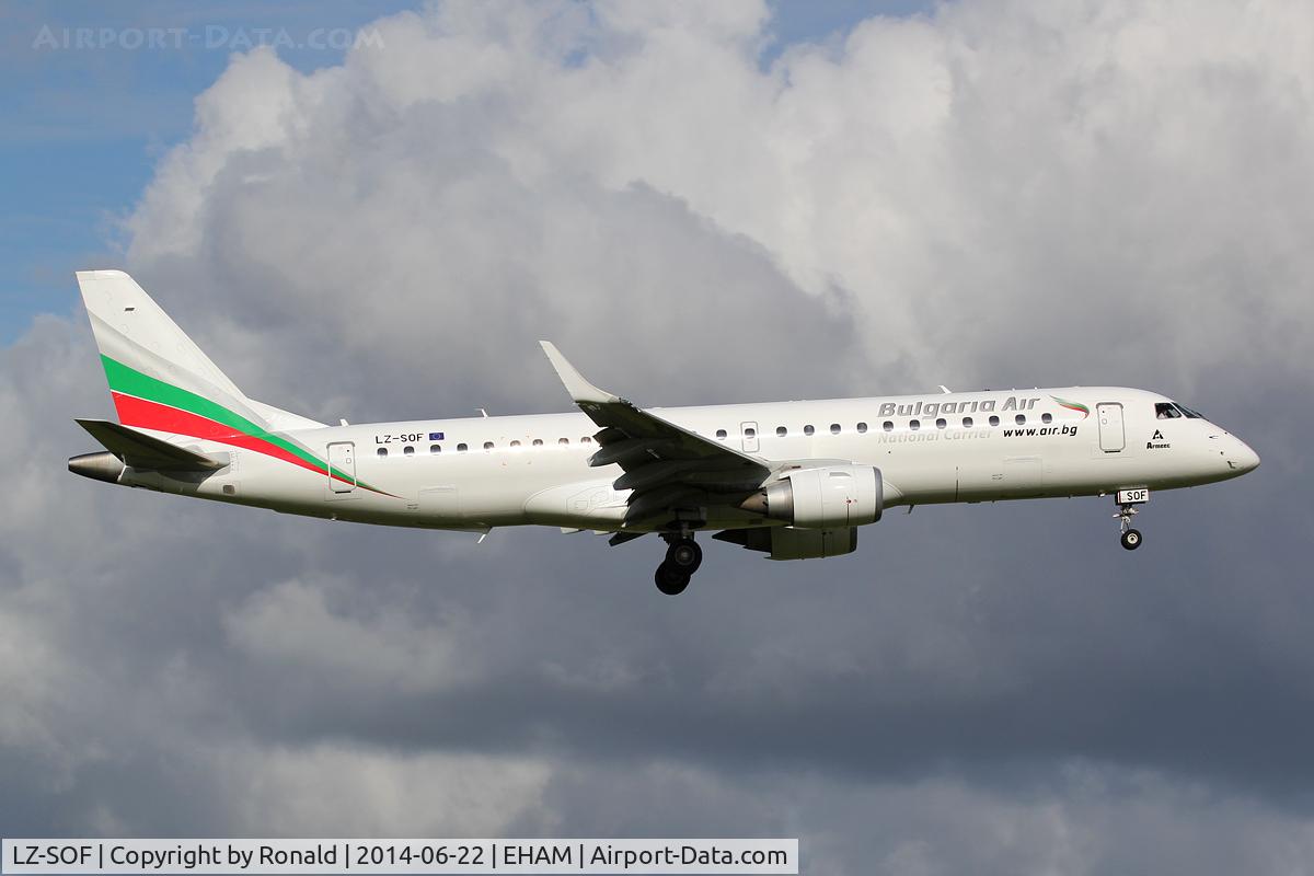 LZ-SOF, 2012 Embraer 190AR (ERJ-190-100IGW) C/N 19000492, at spl