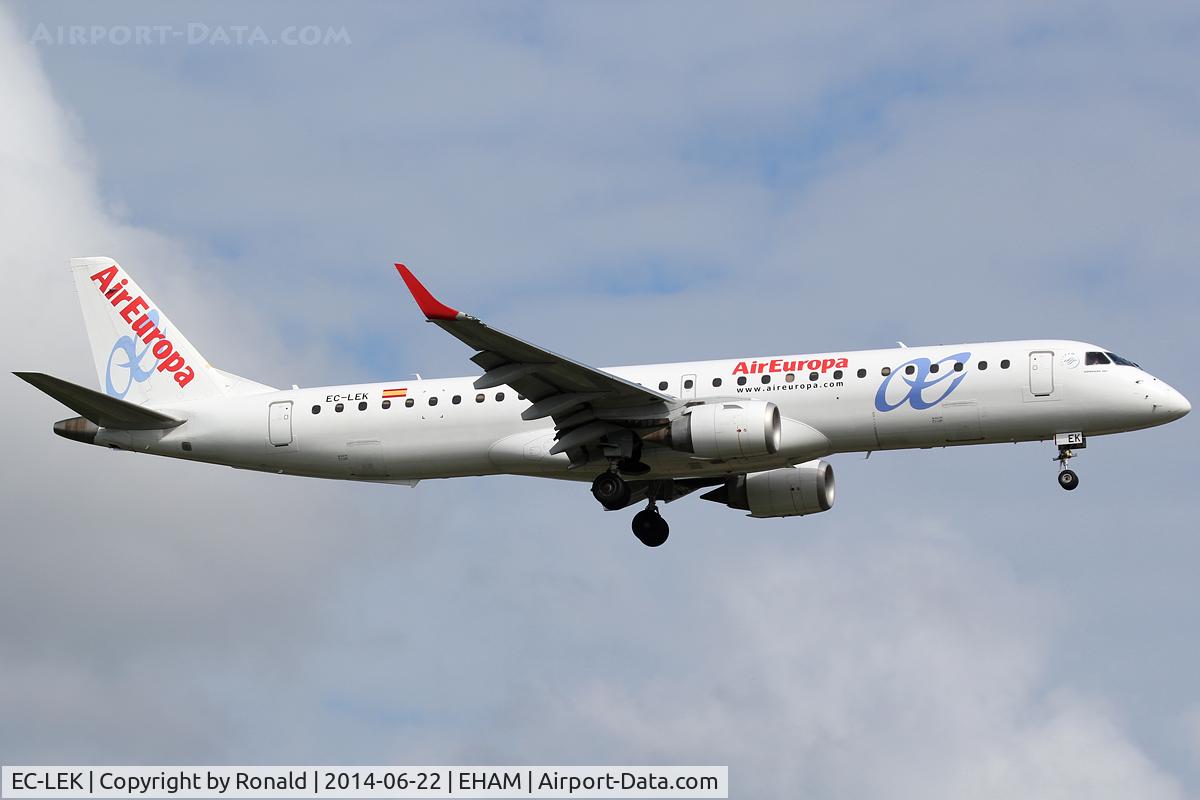 EC-LEK, 2010 Embraer 195LR (ERJ-190-200LR) C/N 19000344, at spl