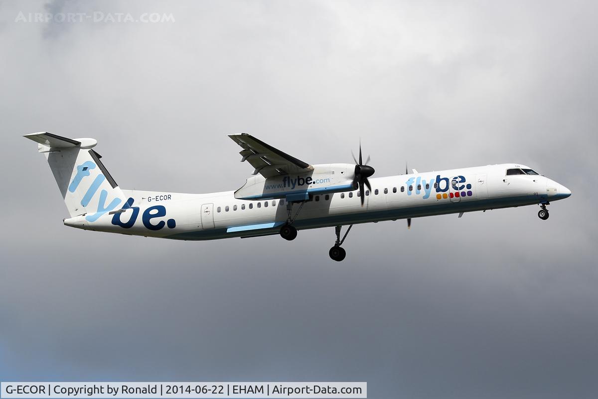 G-ECOR, 2009 De Havilland Canada DHC-8-402Q Dash 8 C/N 4248, at spl