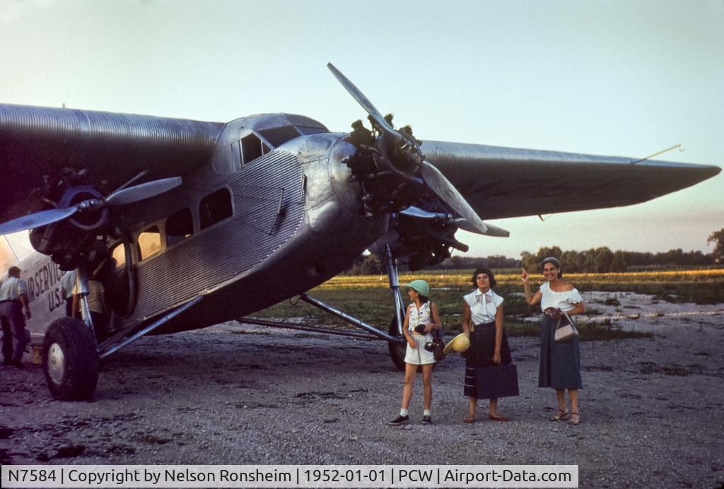 N7584, 1928 Ford 4-AT-B Tri-Motor C/N 38, Photo taken by submitter's grandfather.