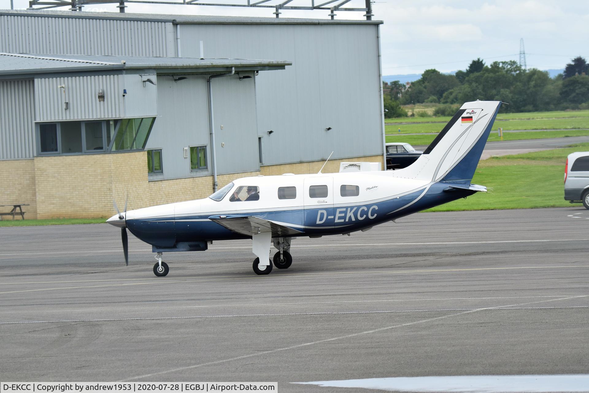D-EKCC, 2002 Piper PA-46-350P Malibu Mirage C/N 4636327, D-EKCC at Gloucestershire Airport.