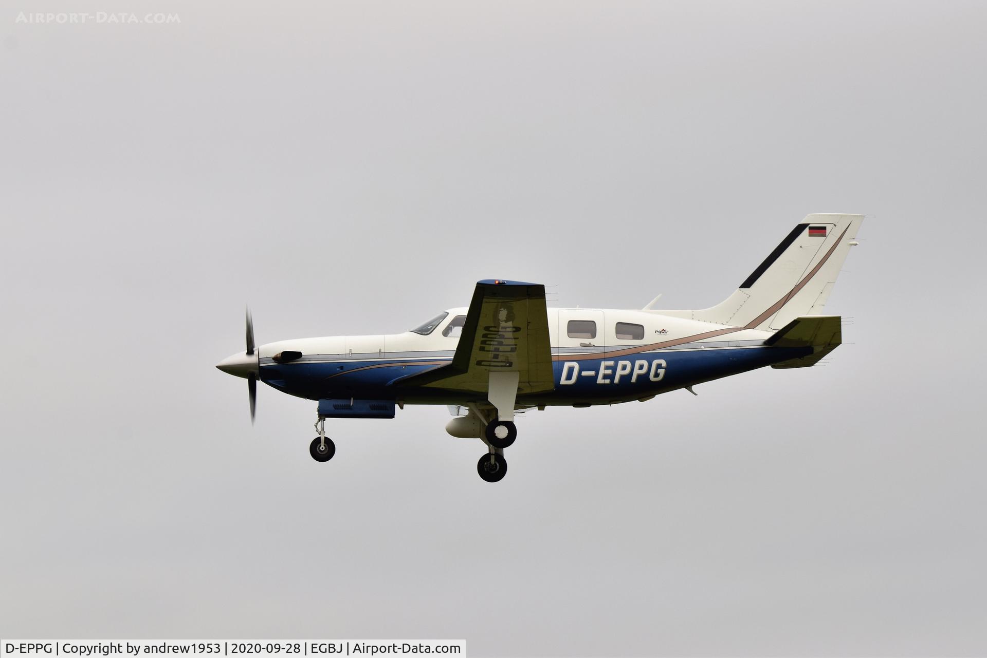 D-EPPG, Piper PA-46-500TP Malibu Meridian C/N 4697158, D-EPPG at Gloucestershire Airport.